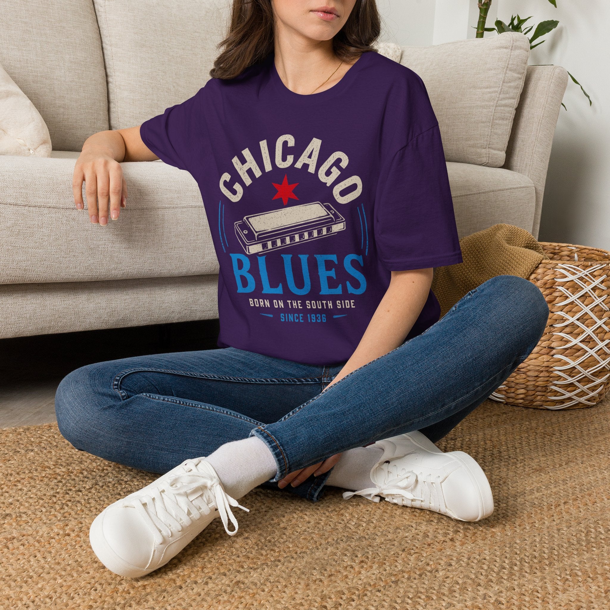 Born on the South Side Chicago Blues T-Shirt