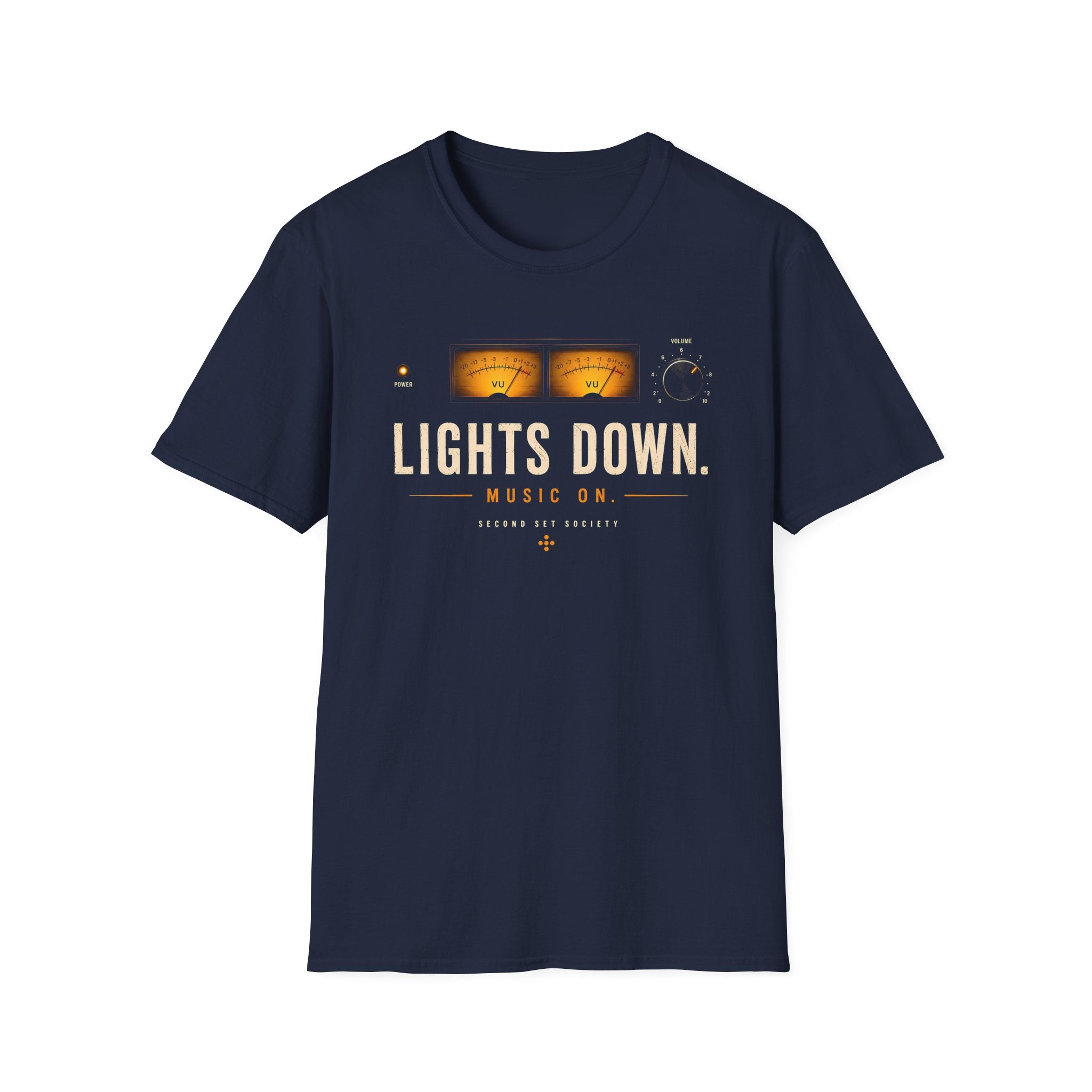 Lights Down Music On Audiophile T-Shirt