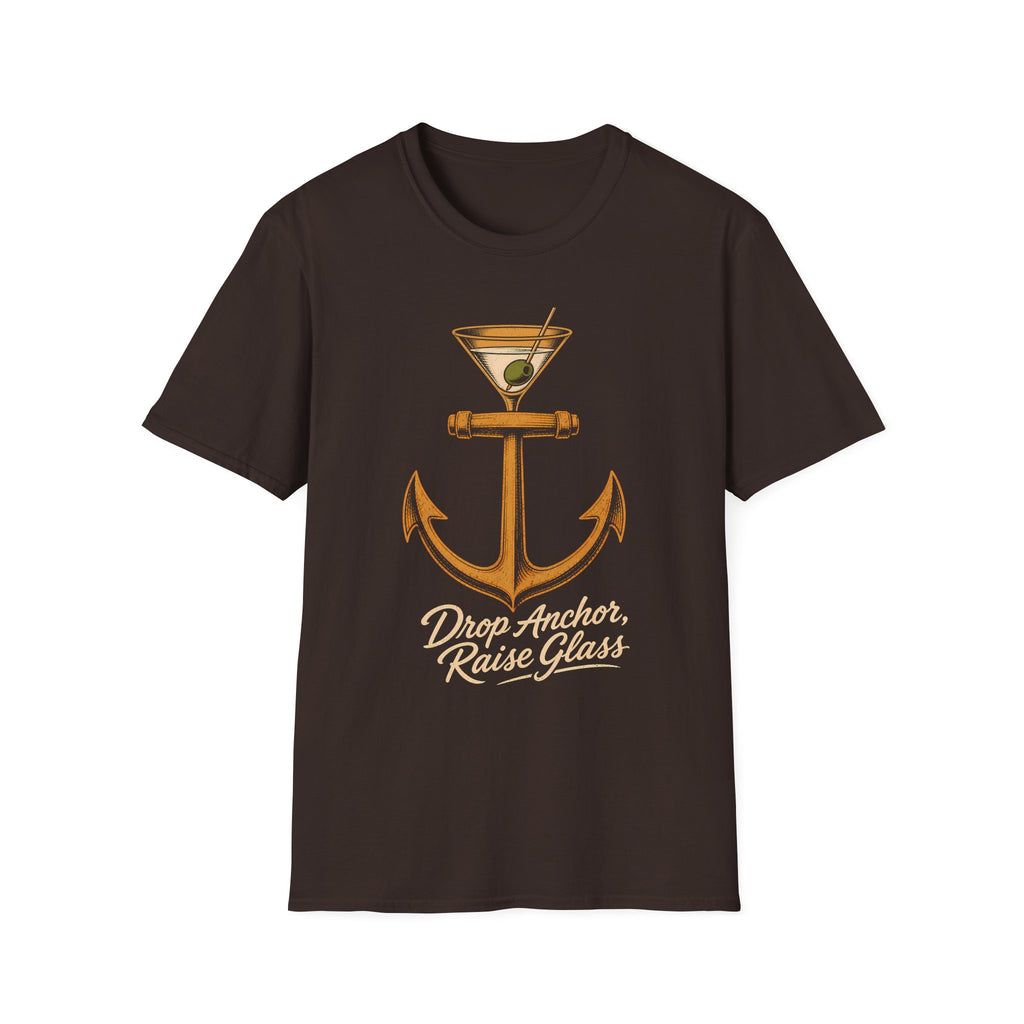 Drop Anchor Raise Glass Yacht Rock T-Shirt