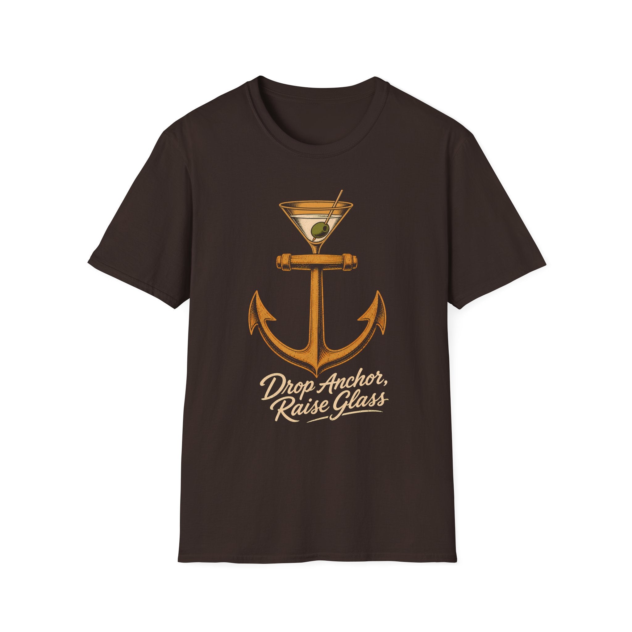 Drop Anchor Raise Glass Yacht Rock T-Shirt