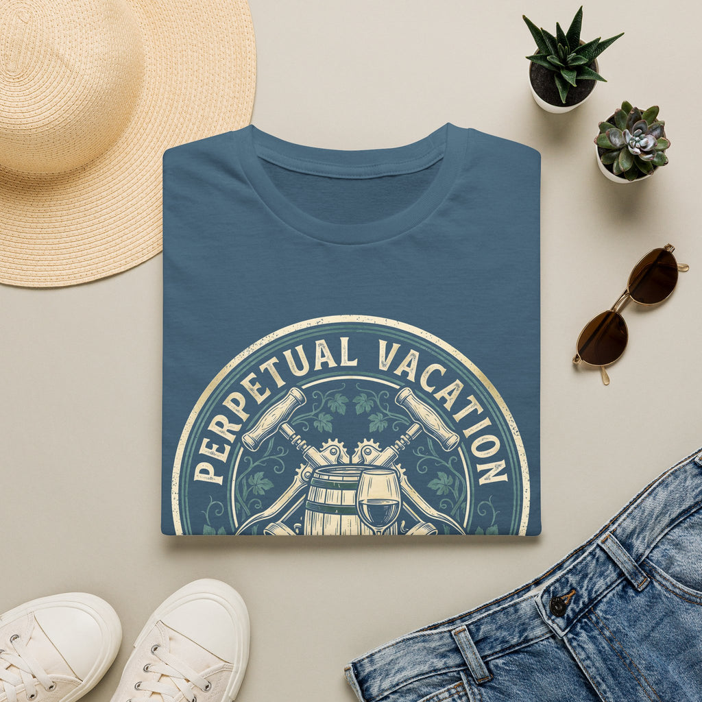 Wine Maker Crushing It Permanent Vacation T-Shirt