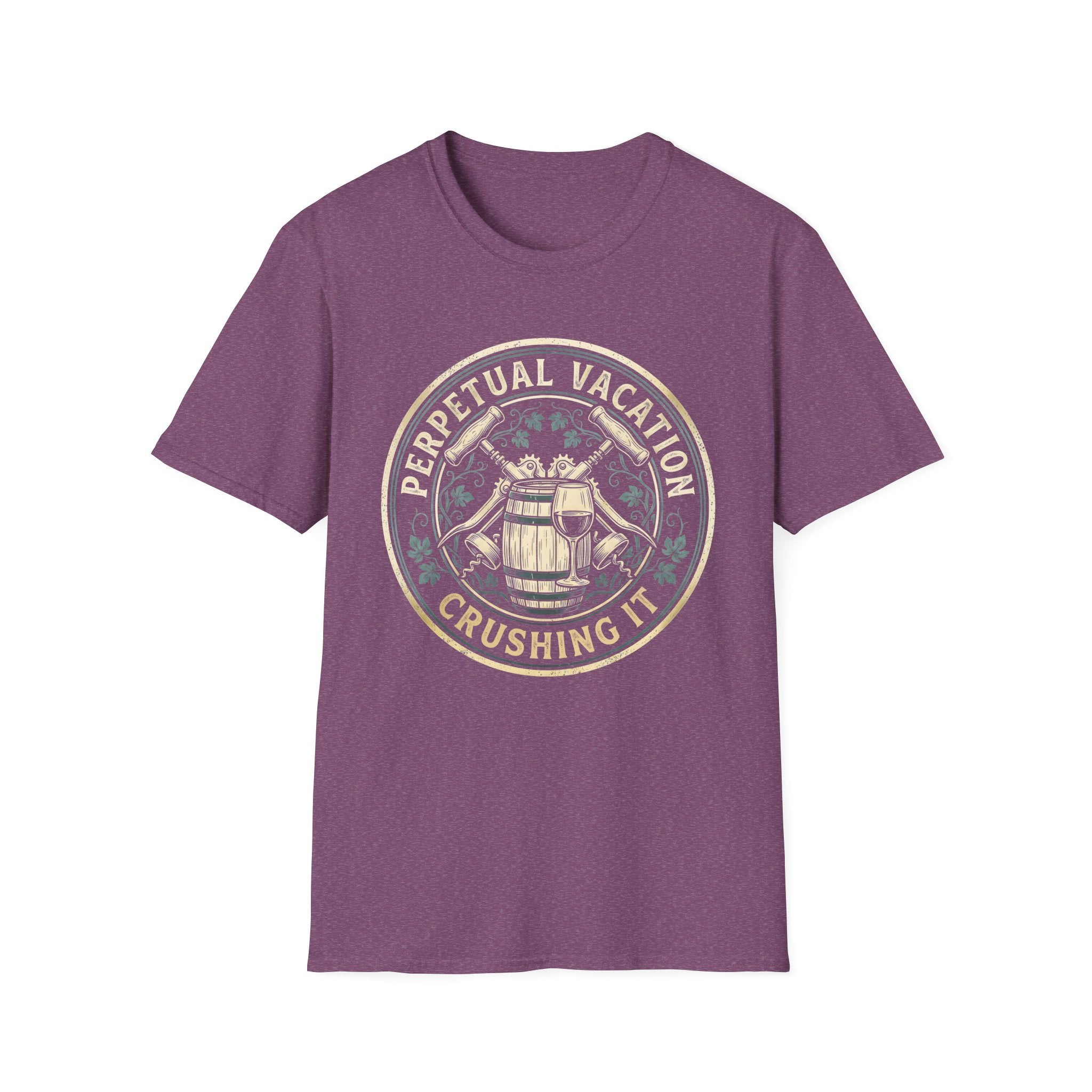 Wine Maker Crushing It Permanent Vacation T-Shirt