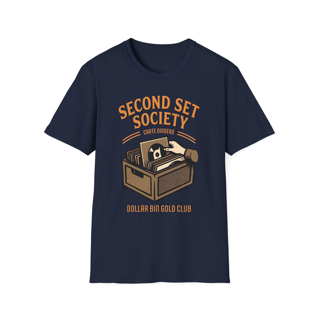 Dollar Bin Gold Club Crate Diggers Record Collector T-Shirt
