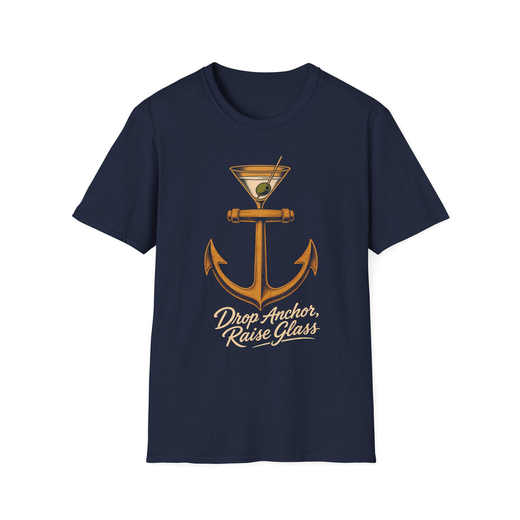 Drop Anchor Raise Glass Yacht Rock T-Shirt