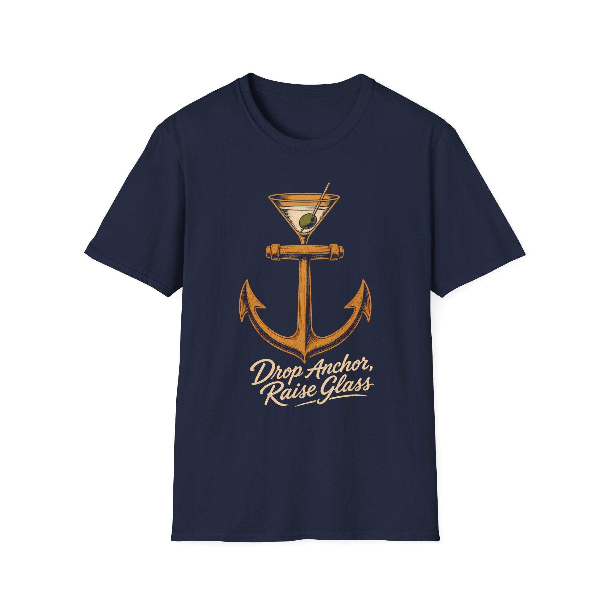 Drop Anchor Raise Glass Yacht Rock T-Shirt