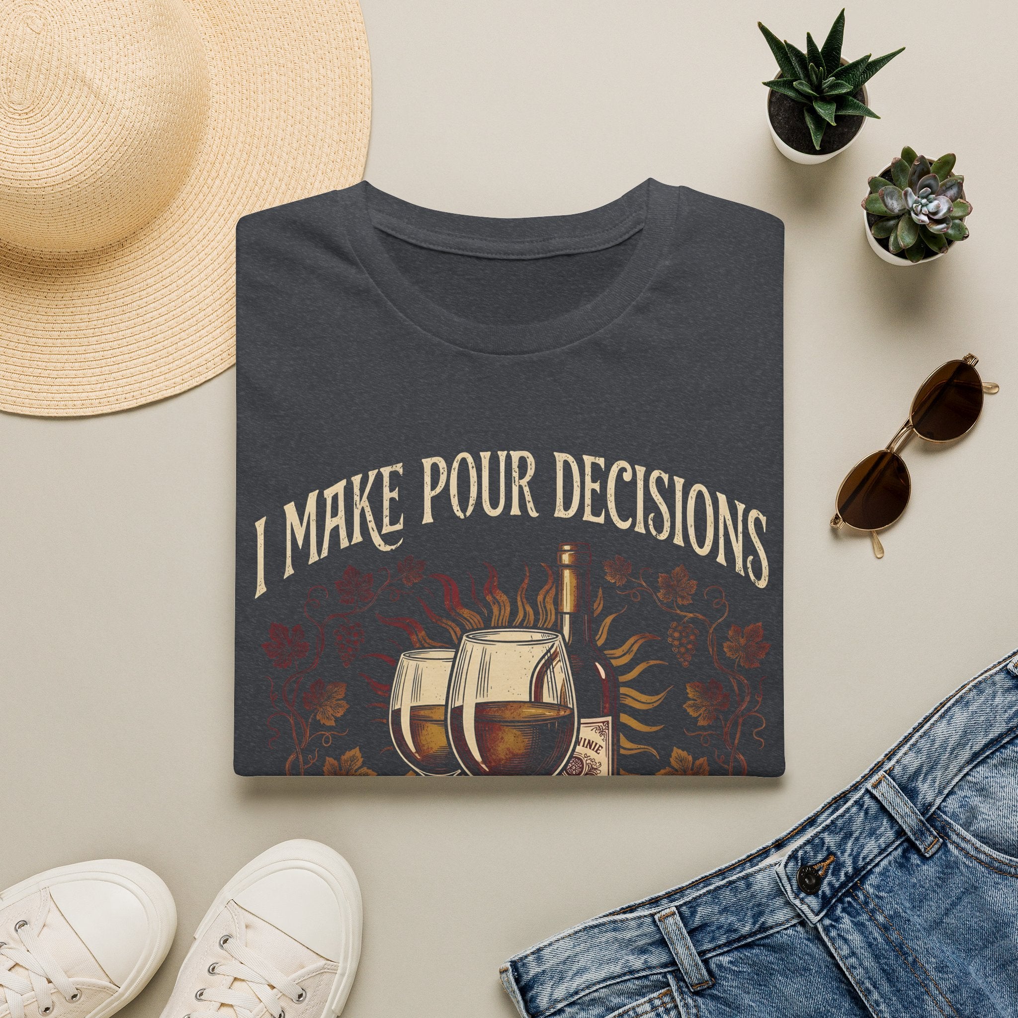 Pour Decisions Wine Lovers Vacation T-Shirt