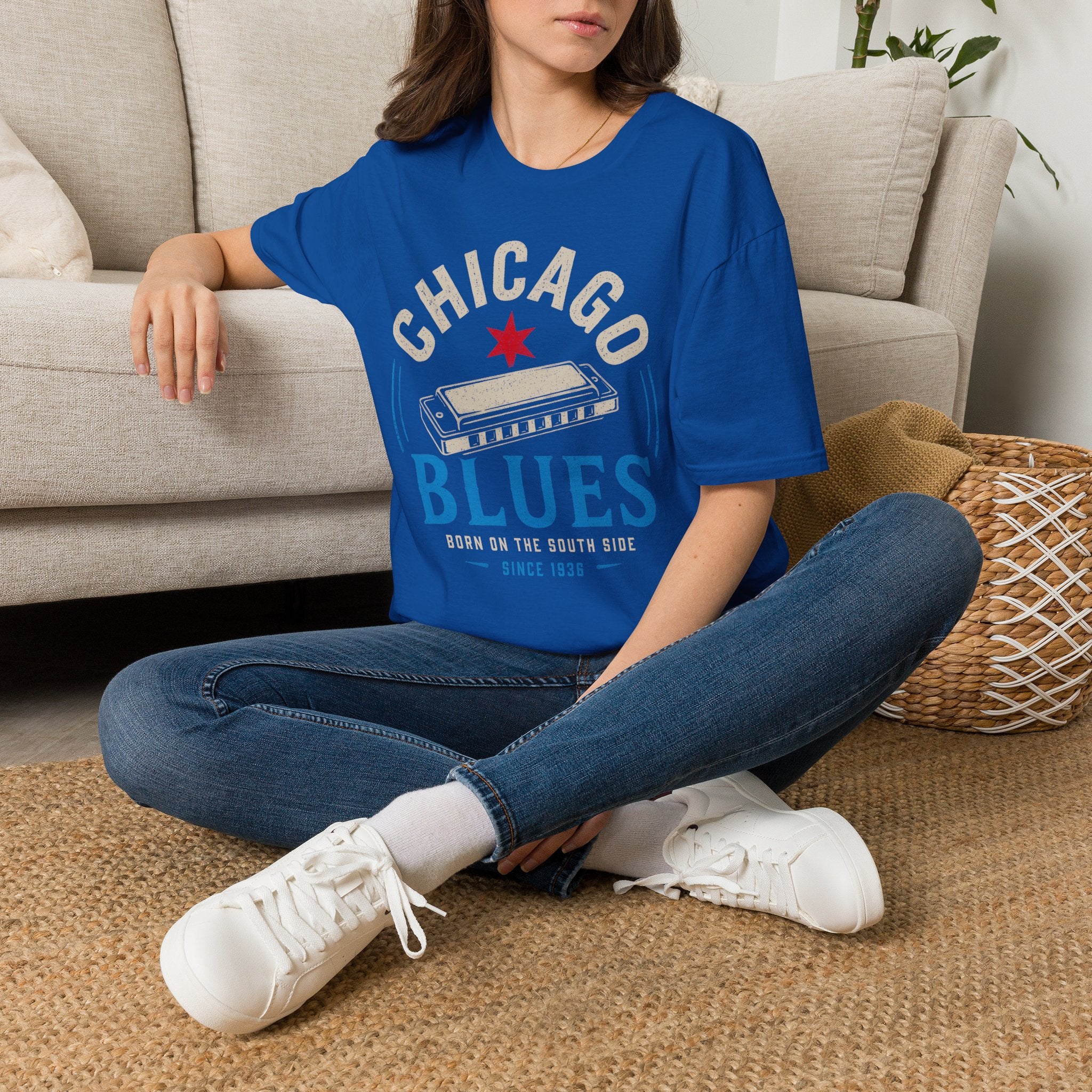Born on the South Side Chicago Blues T-Shirt