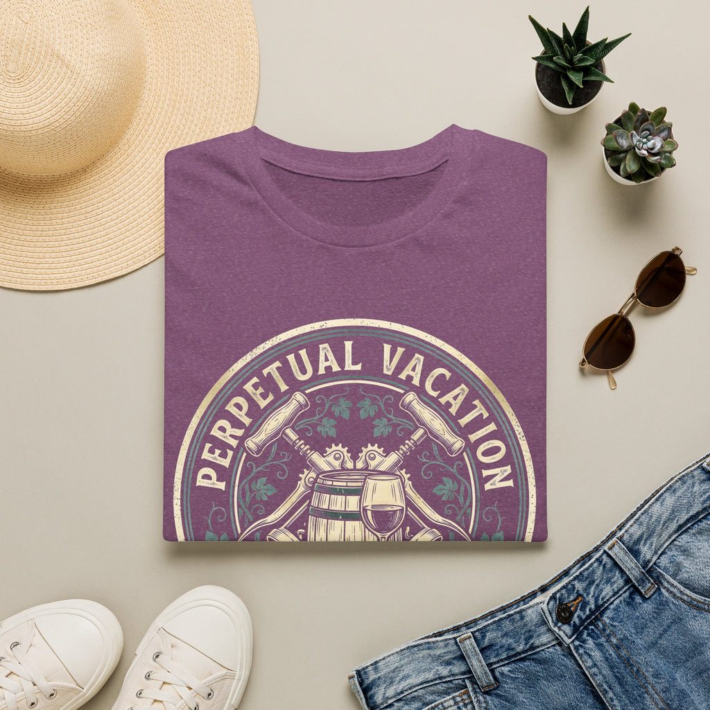 Wine Maker Crushing It Permanent Vacation T-Shirt