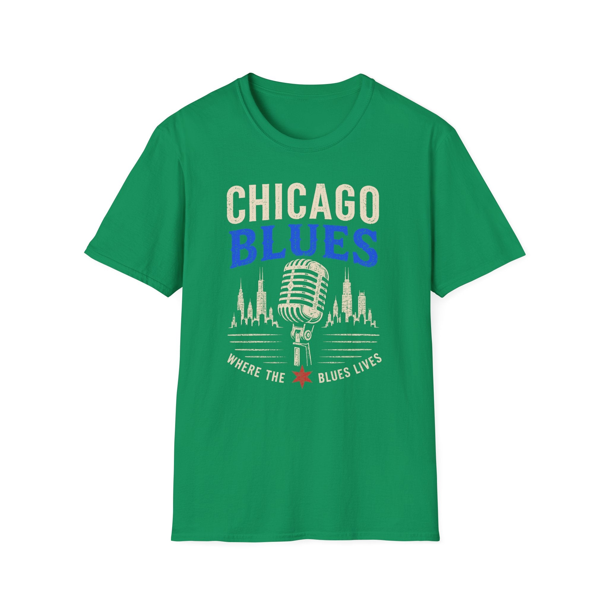 Where the Blues Lives Chicago Blues T-Shirt