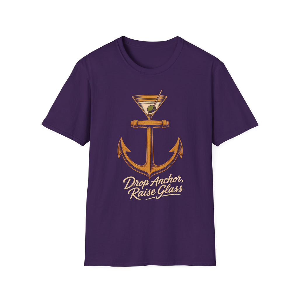 Drop Anchor Raise Glass Yacht Rock T-Shirt