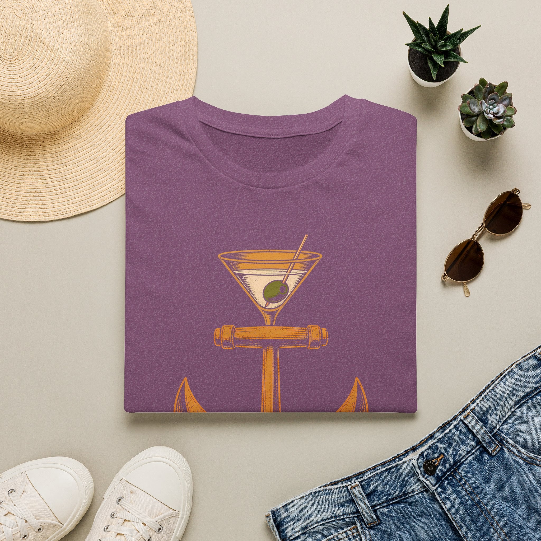 Drop Anchor Raise Glass Yacht Rock T-Shirt