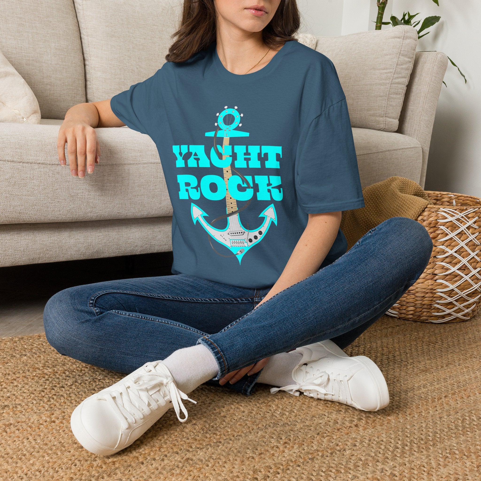 Anchor Electric Guitar Yacht Rock T-Shirt
