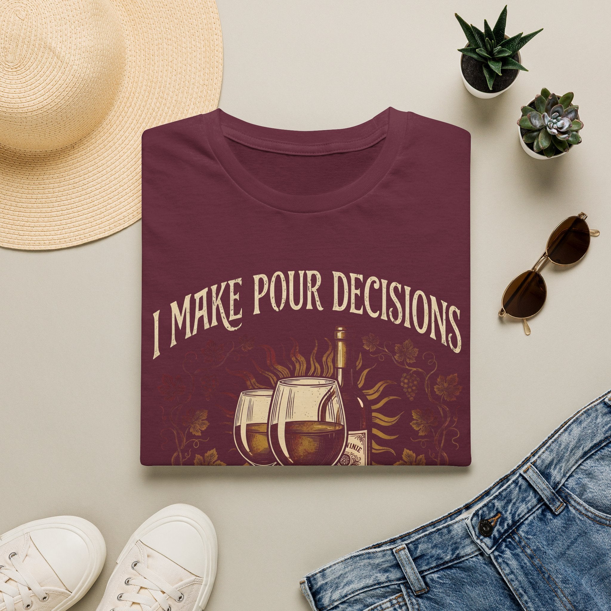 Pour Decisions Wine Lovers Vacation T-Shirt