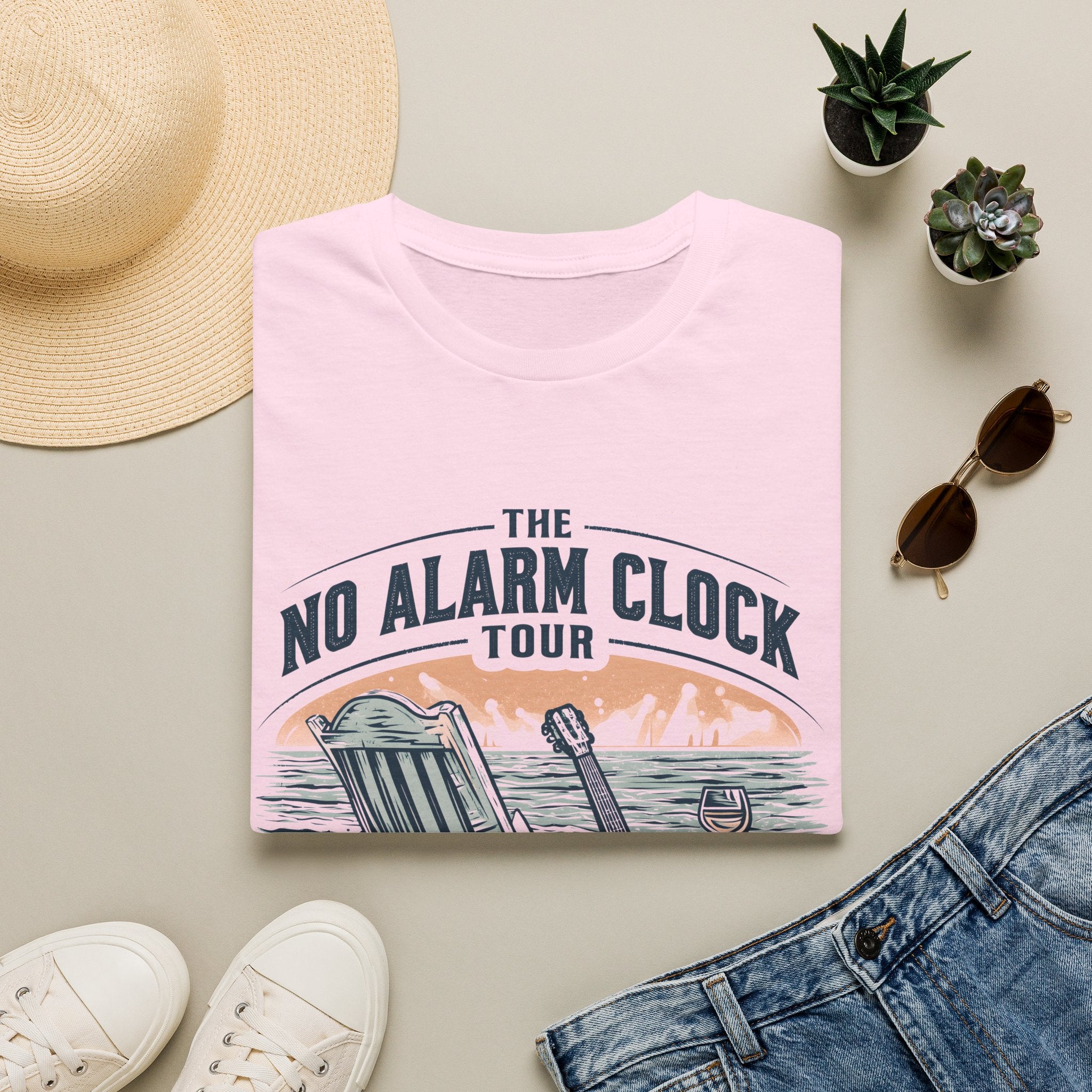 No Alarm Clock Tour Retirement T-Shirt