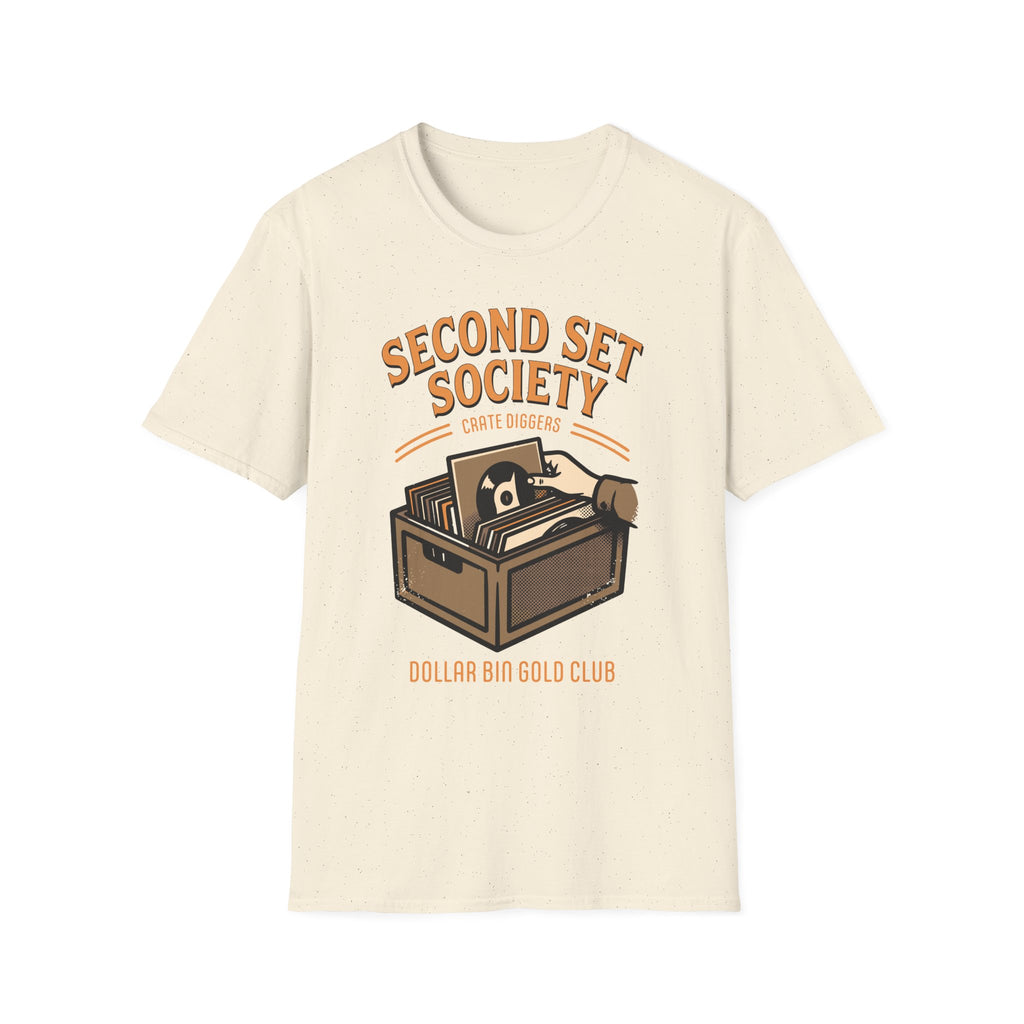 Dollar Bin Gold Club Crate Diggers Record Collector T-Shirt