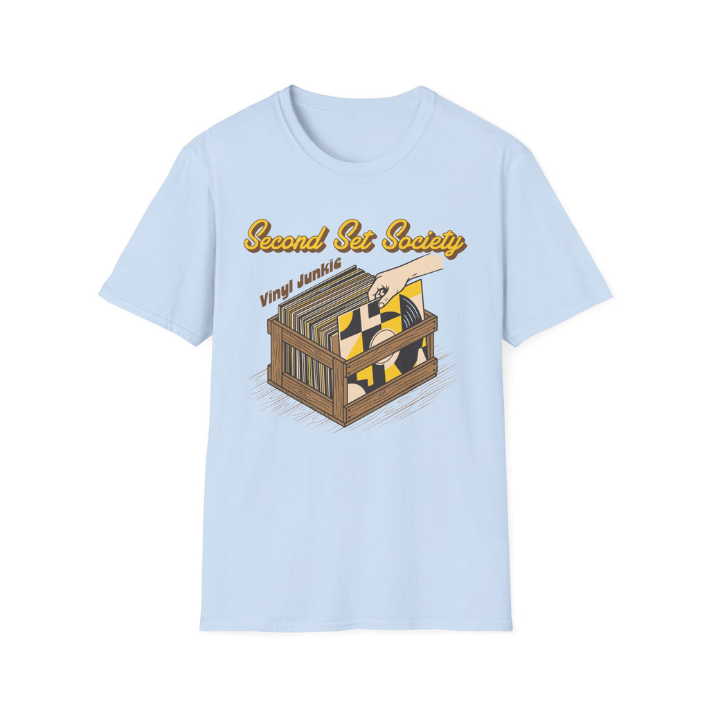Second Set Society Vinyl Junkie Record Collector T-Shirt