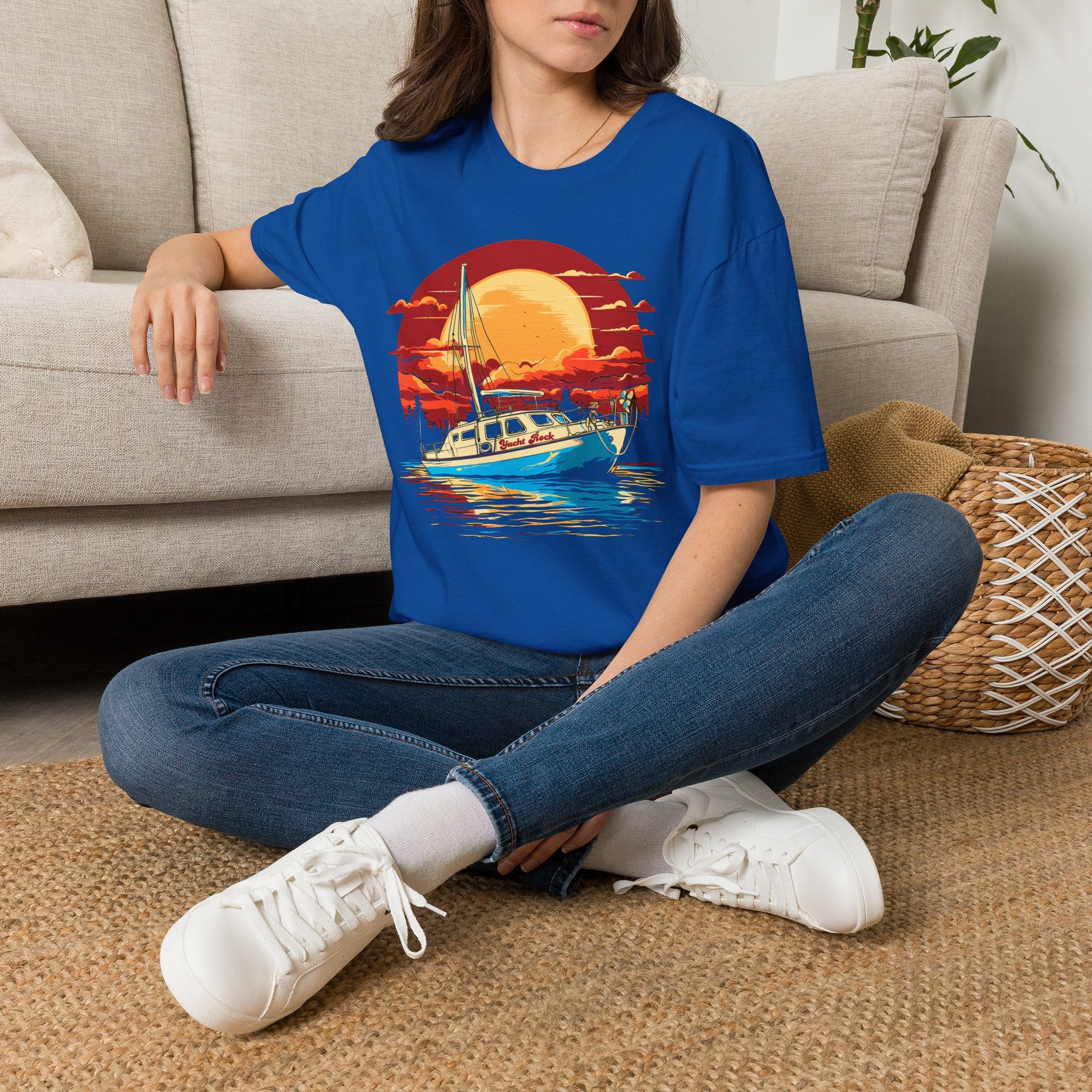 Sunset Harbor Yacht Rock T-Shirt