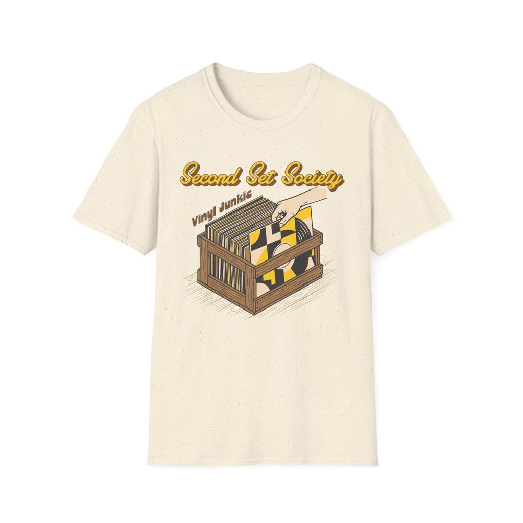 Second Set Society Vinyl Junkie Record Collector T-Shirt