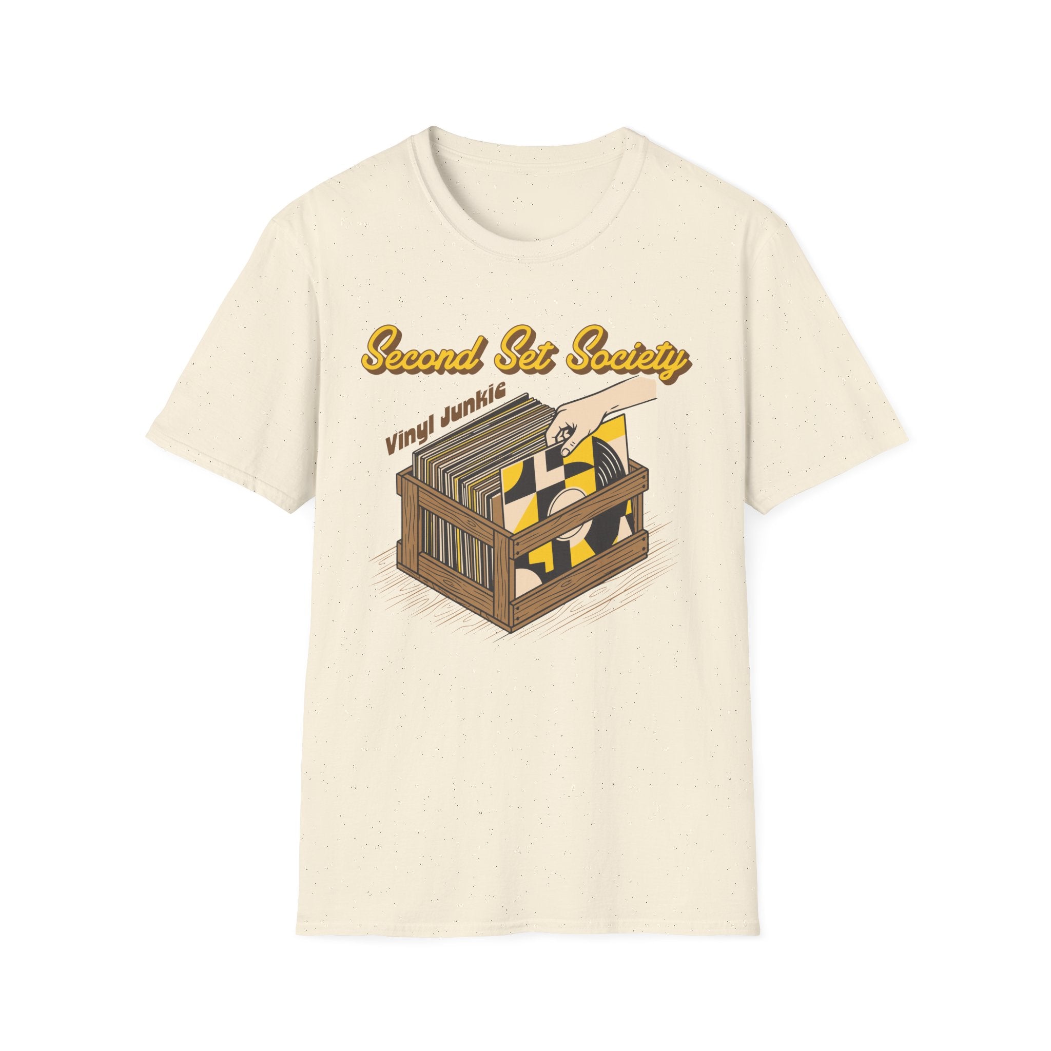 Second Set Society Vinyl Junkie Record Collector T-Shirt