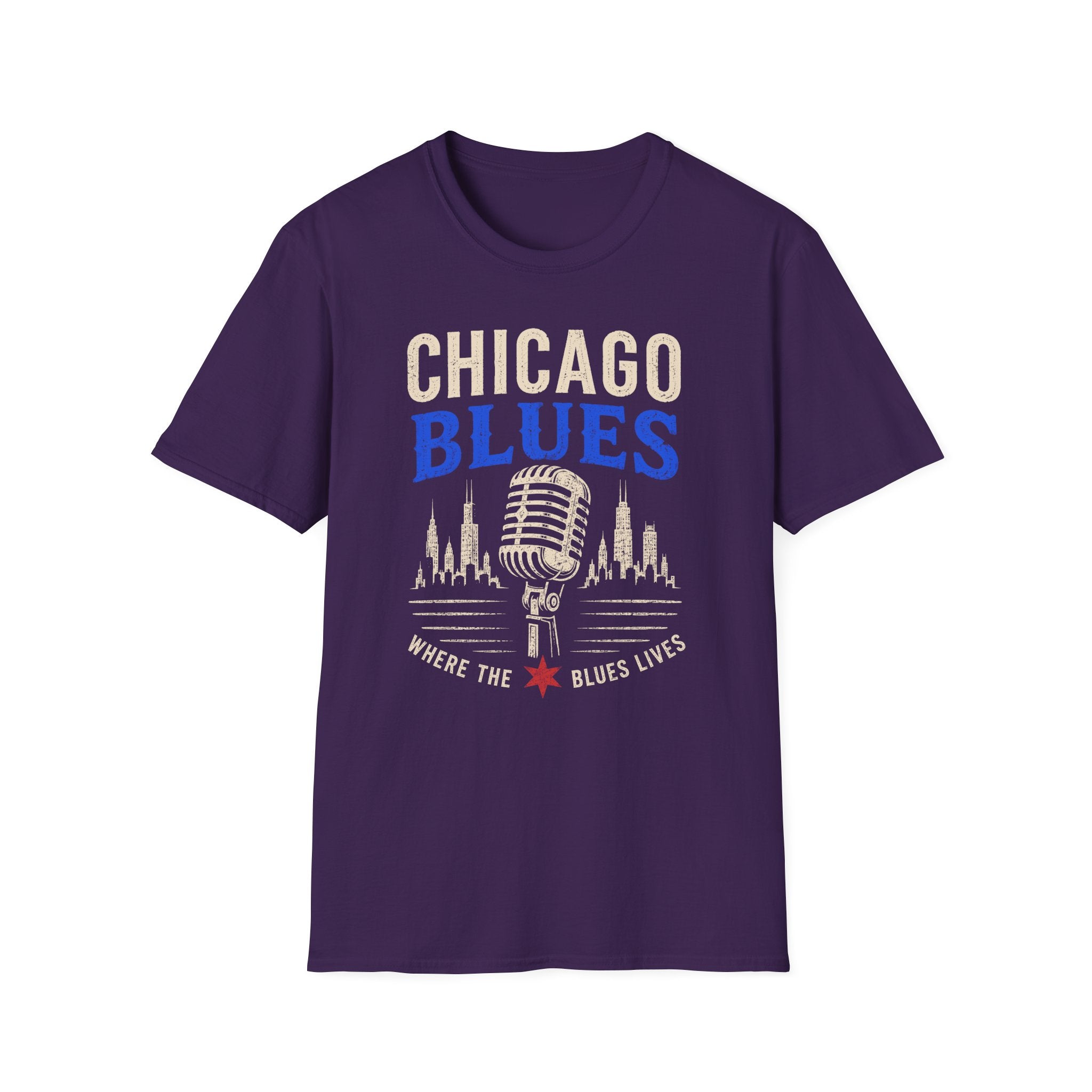 Where the Blues Lives Chicago Blues T-Shirt