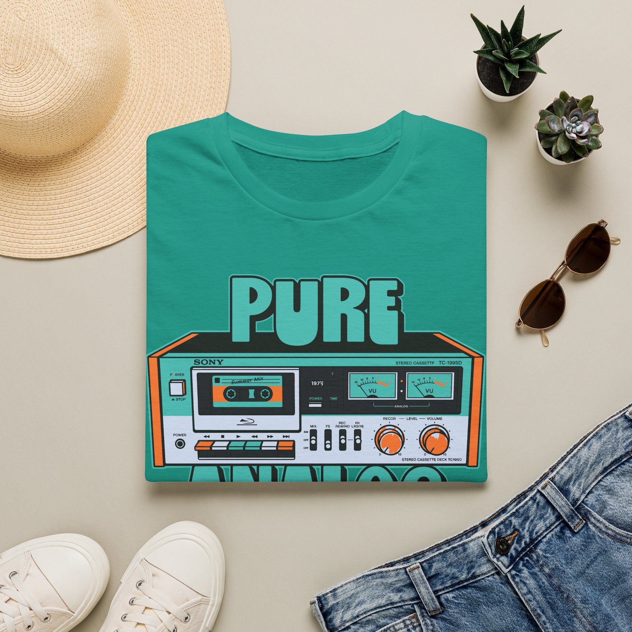 Vintage Tape Deck Pure Analog Audiophile T-Shirt