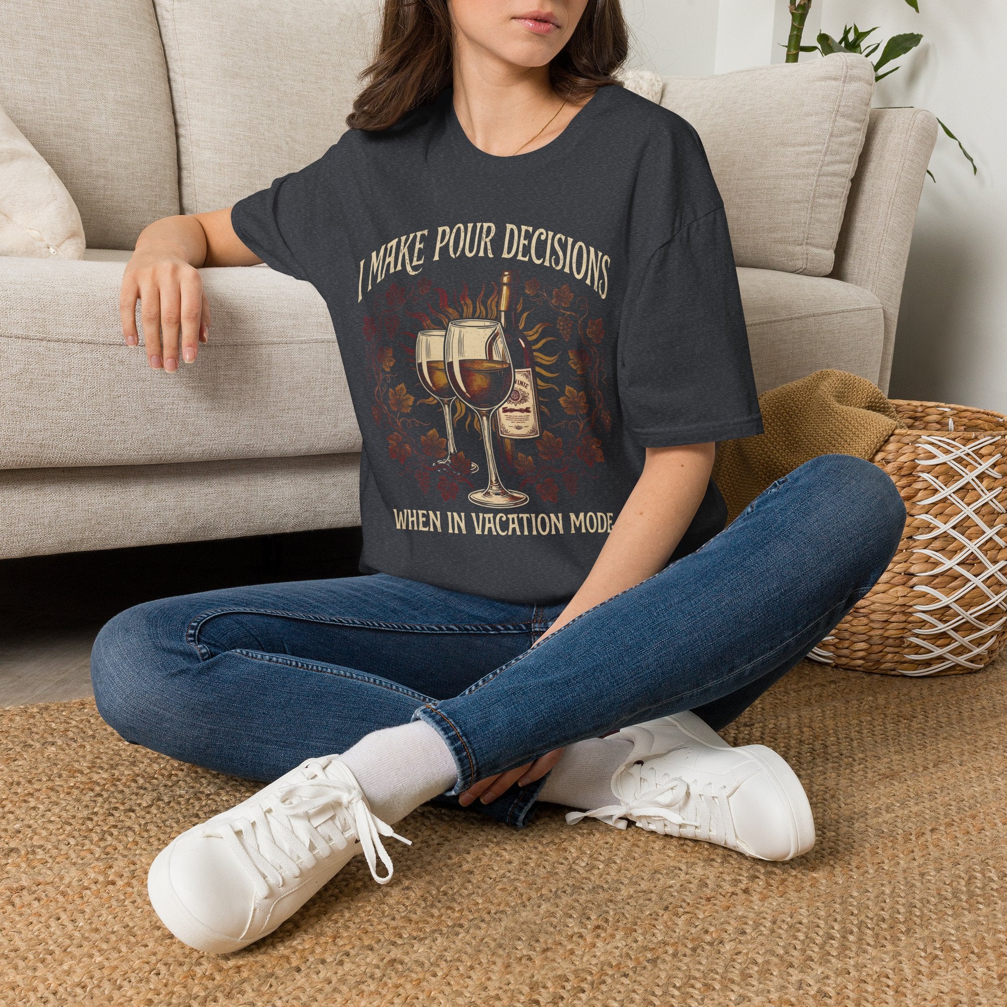 Pour Decisions Wine Lovers Vacation T-Shirt