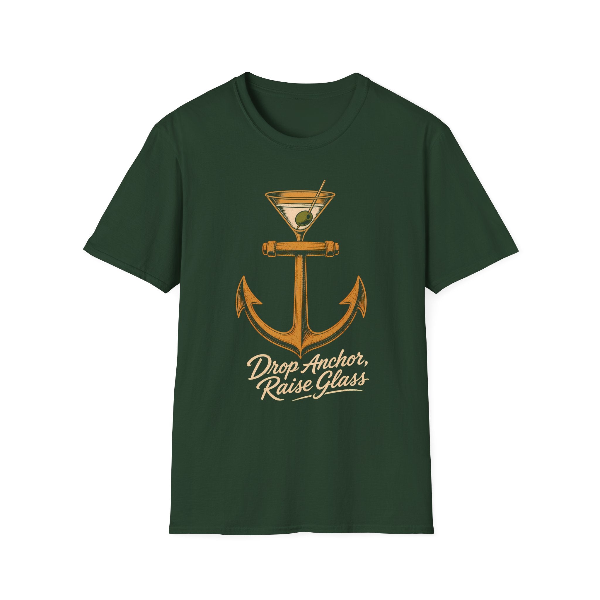 Drop Anchor Raise Glass Yacht Rock T-Shirt