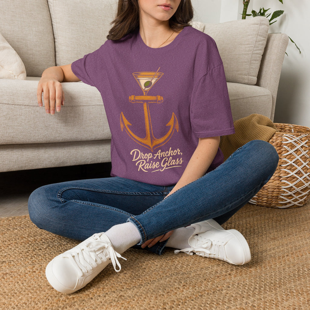 Drop Anchor Raise Glass Yacht Rock T-Shirt