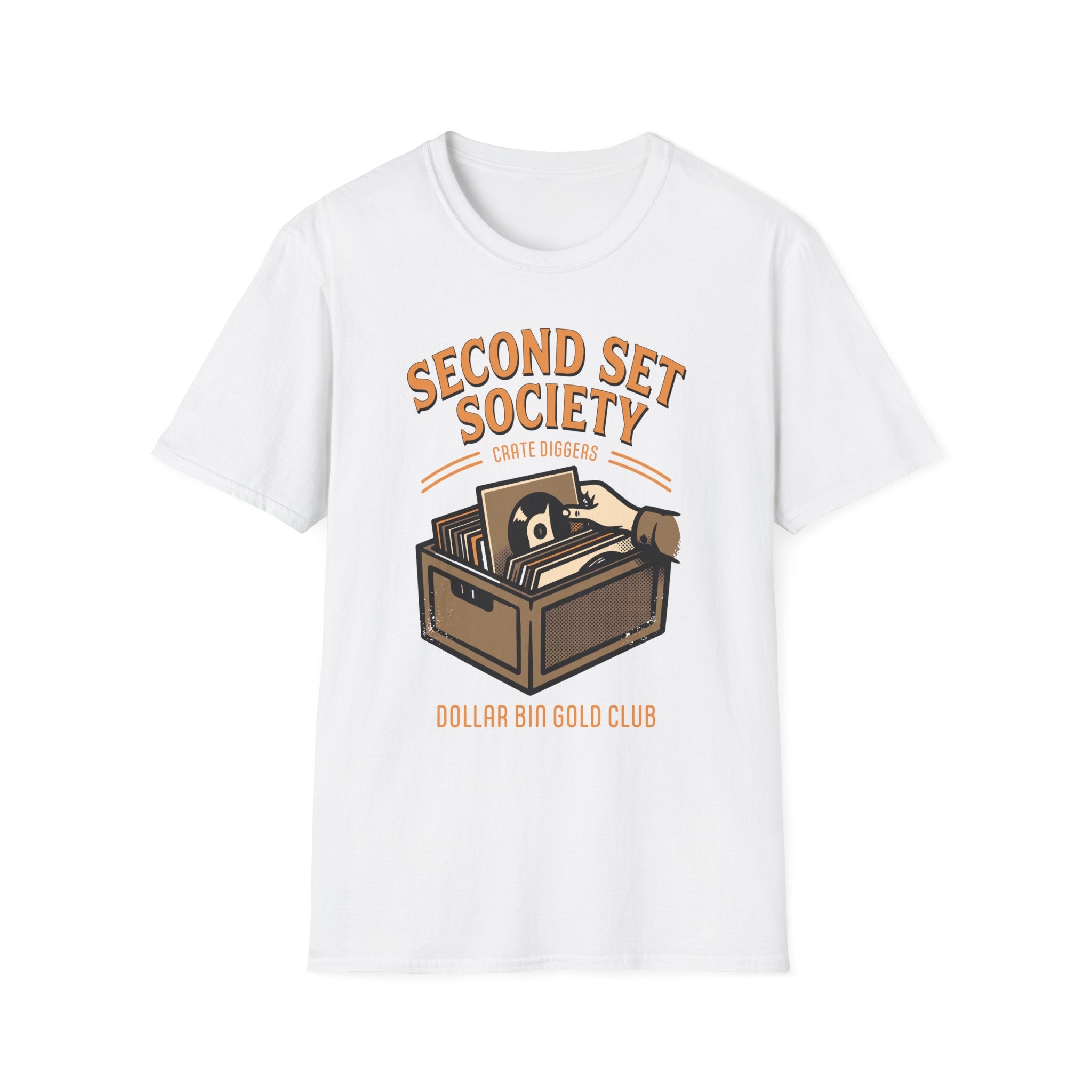 Dollar Bin Gold Club Crate Diggers Record Collector T-Shirt