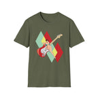 Vintage Electric Guitar Pinup Girl T-Shirt