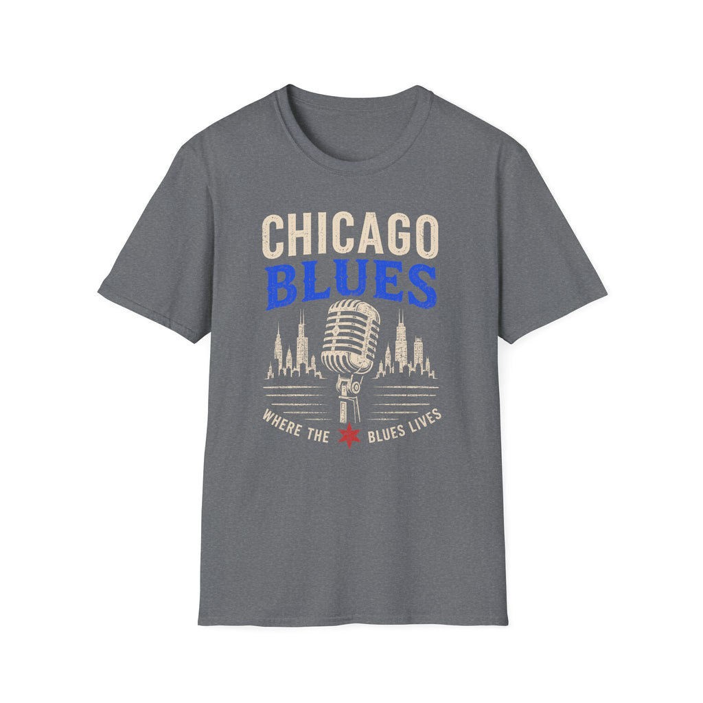 Where the Blues Lives Chicago Blues T-Shirt
