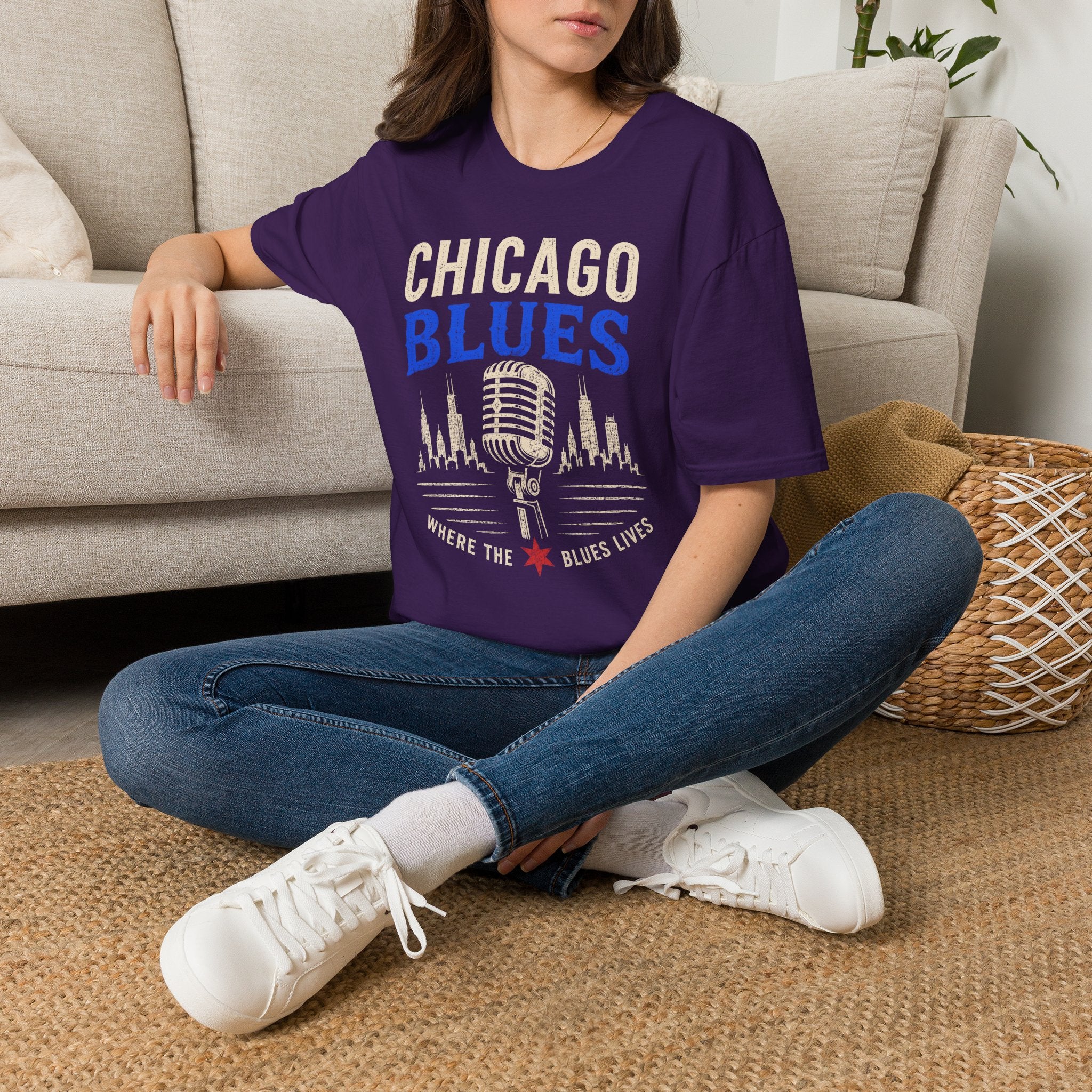 Where the Blues Lives Chicago Blues T-Shirt