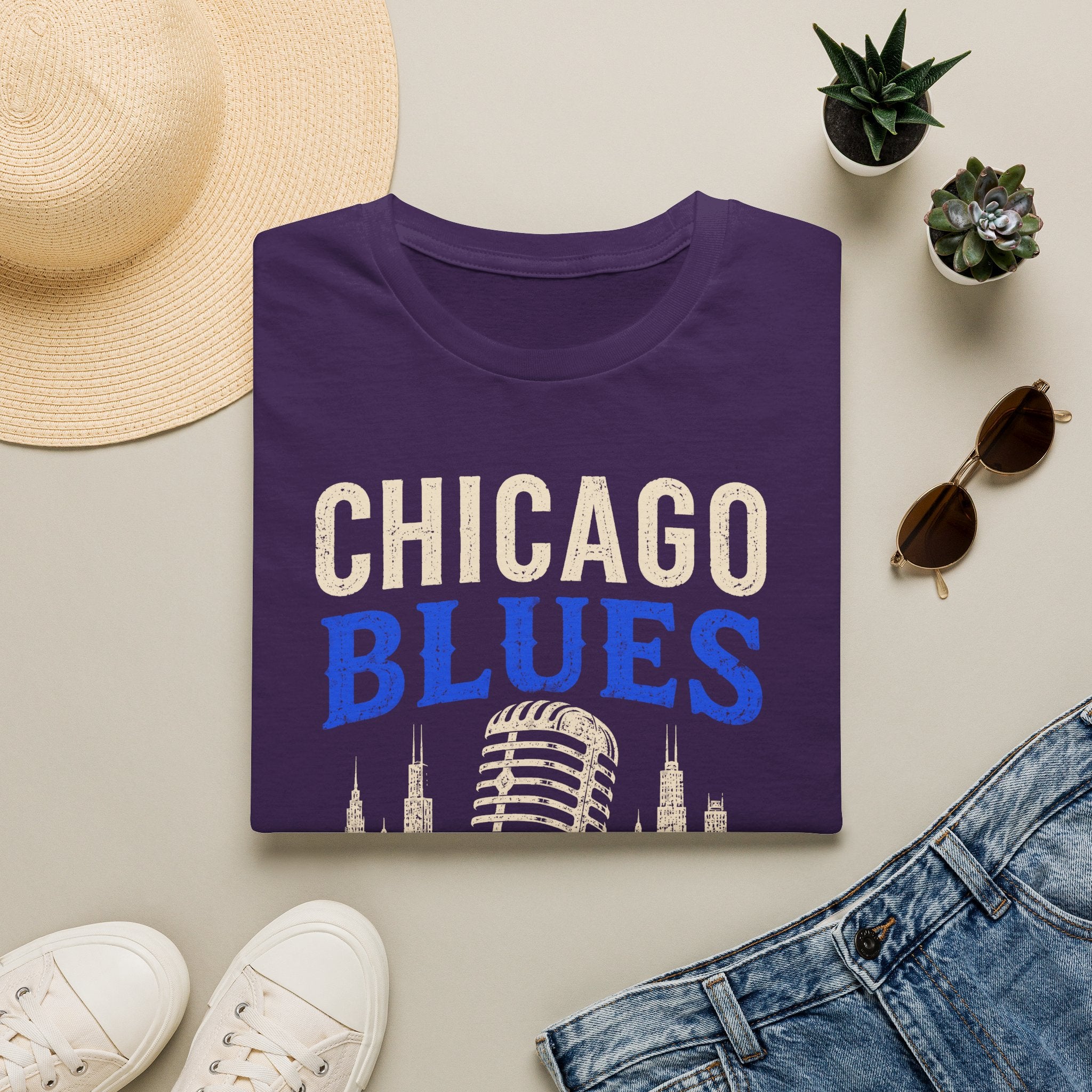 Where the Blues Lives Chicago Blues T-Shirt