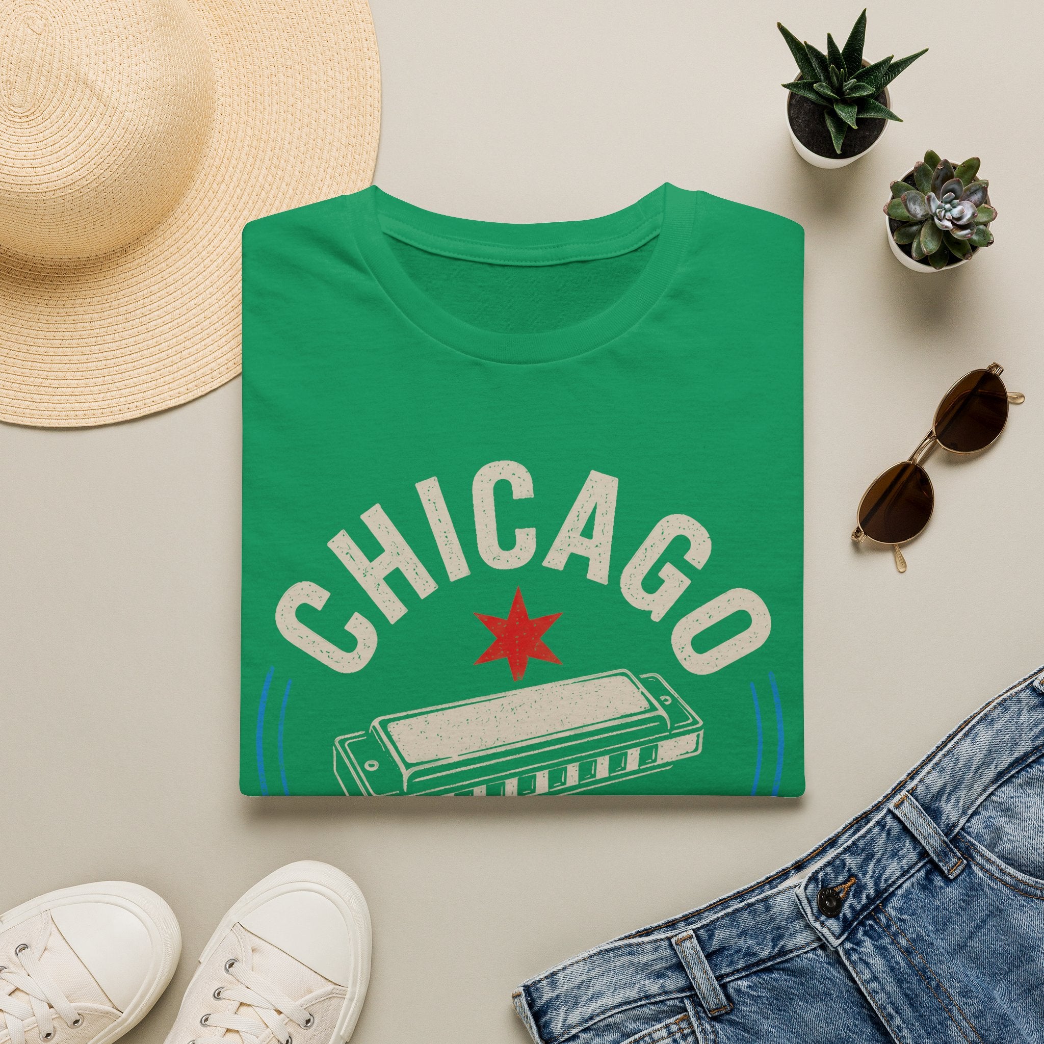Born on the South Side Chicago Blues T-Shirt