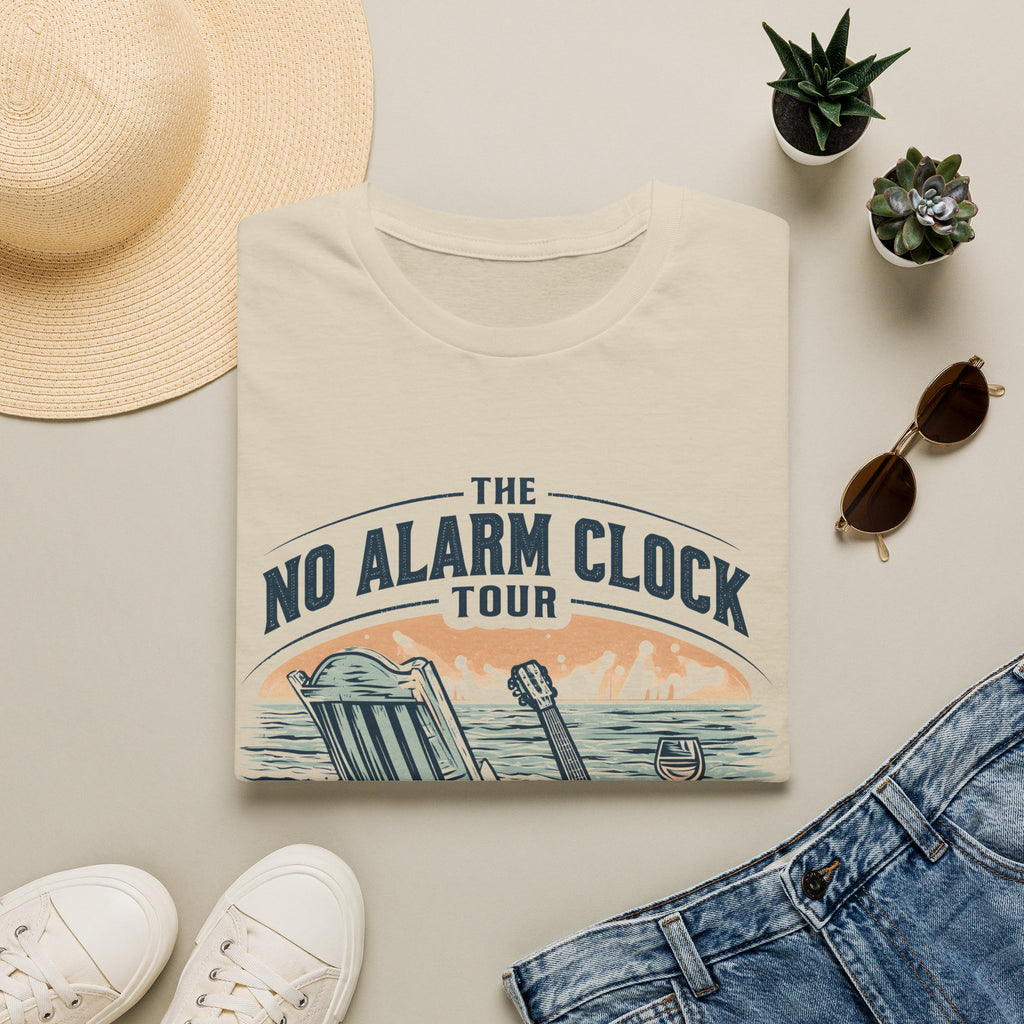 No Alarm Clock Tour Retirement T-Shirt