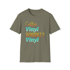 Coffee Vinyl Whiskey Vinyl Record Collector T-Shirt