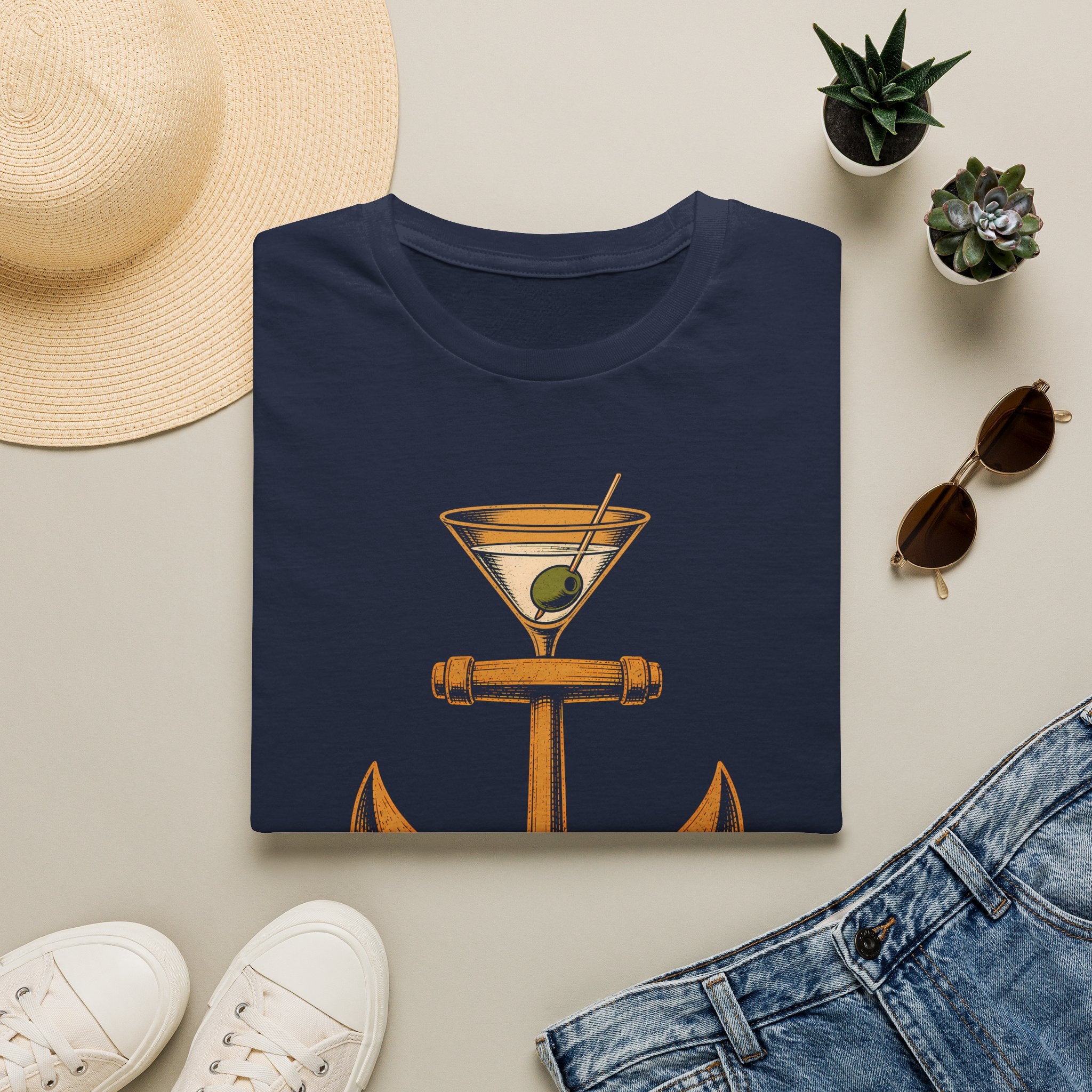 Drop Anchor Raise Glass Yacht Rock T-Shirt