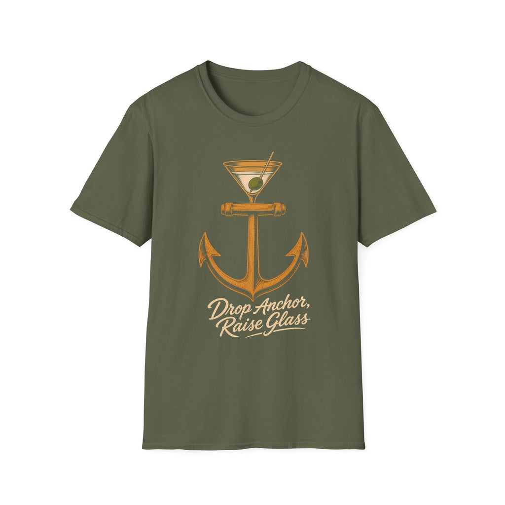 Drop Anchor Raise Glass Yacht Rock T-Shirt