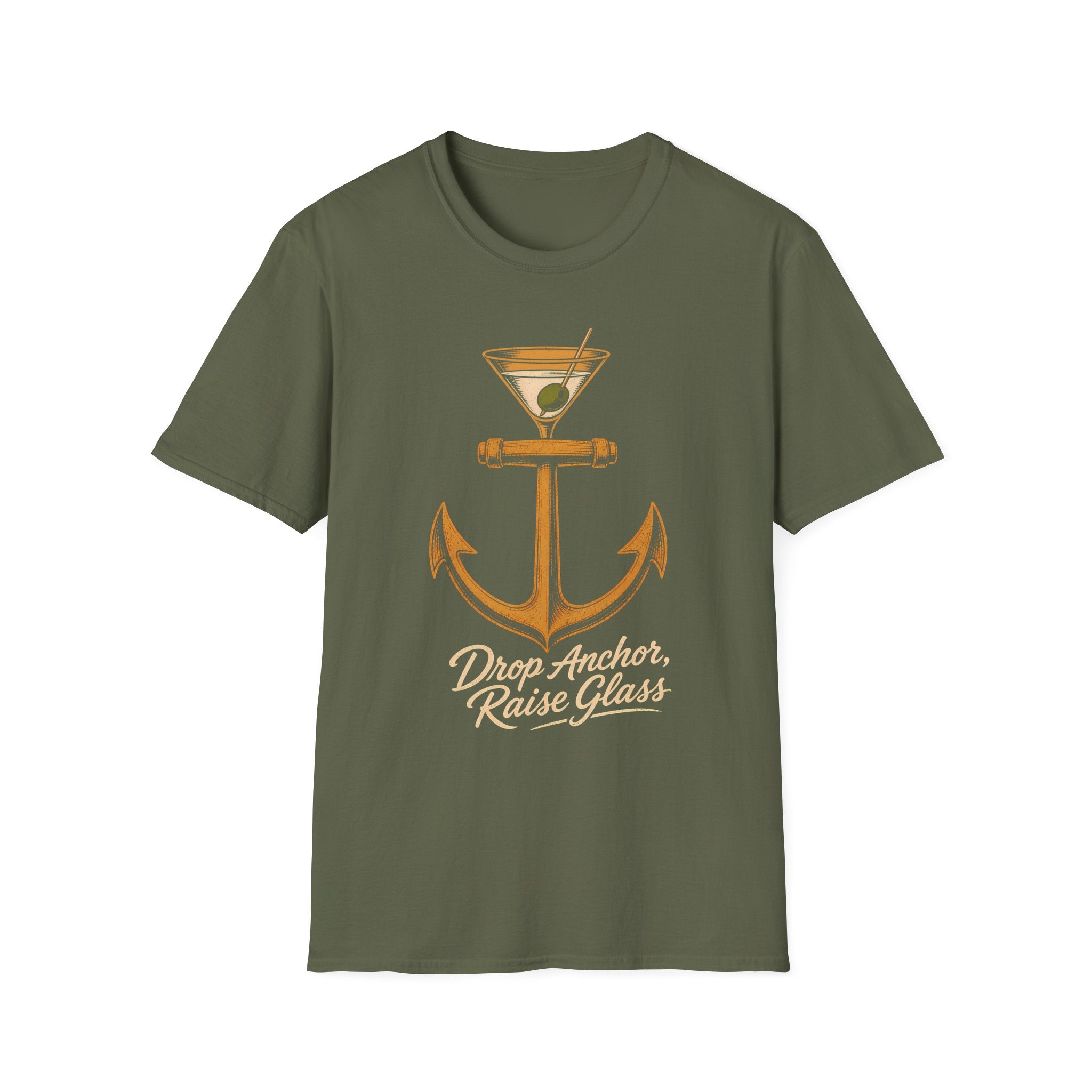 Drop Anchor Raise Glass Yacht Rock T-Shirt