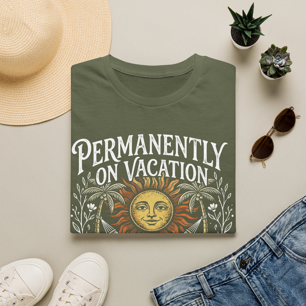 Permanently on Vacation Retirement T-Shirt