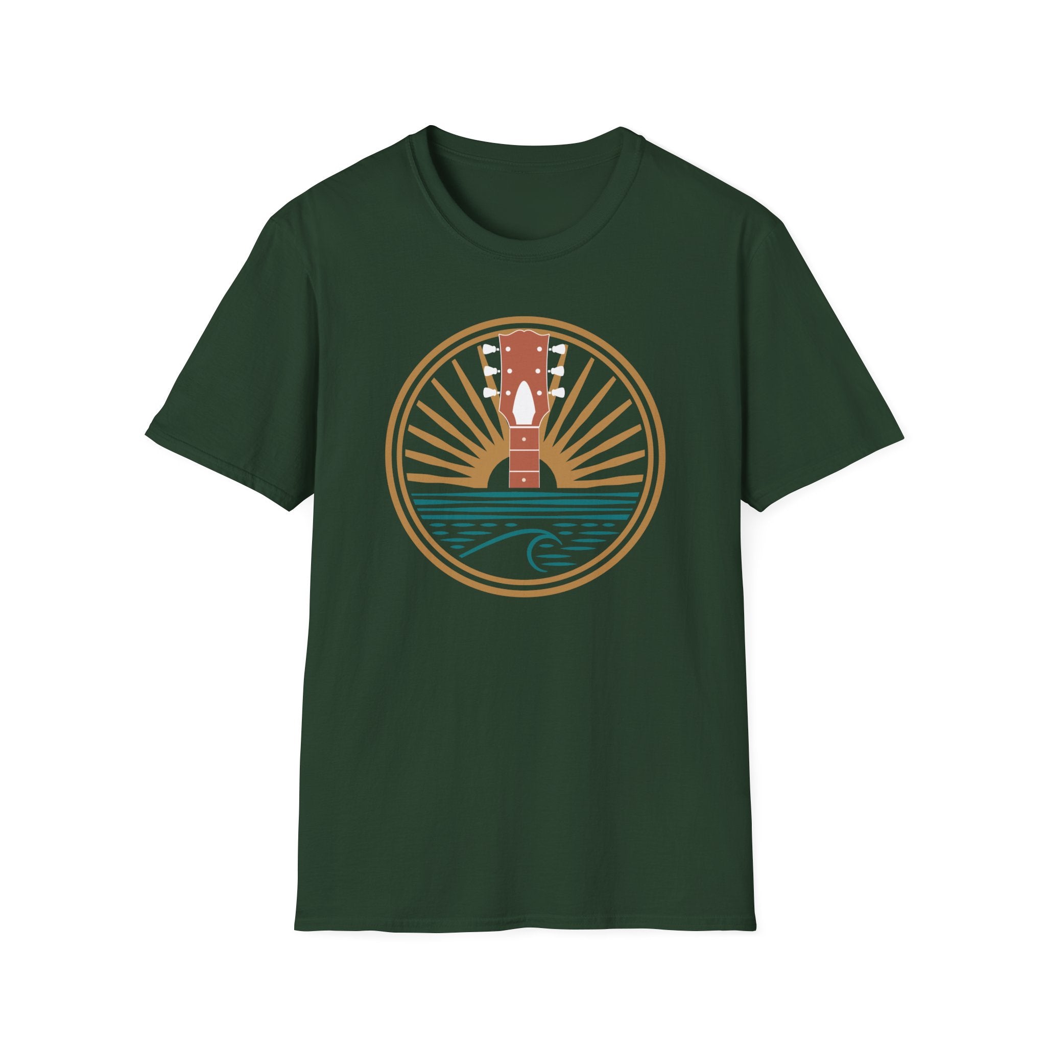 Second Set Society Music Waves Guitar T-Shirt