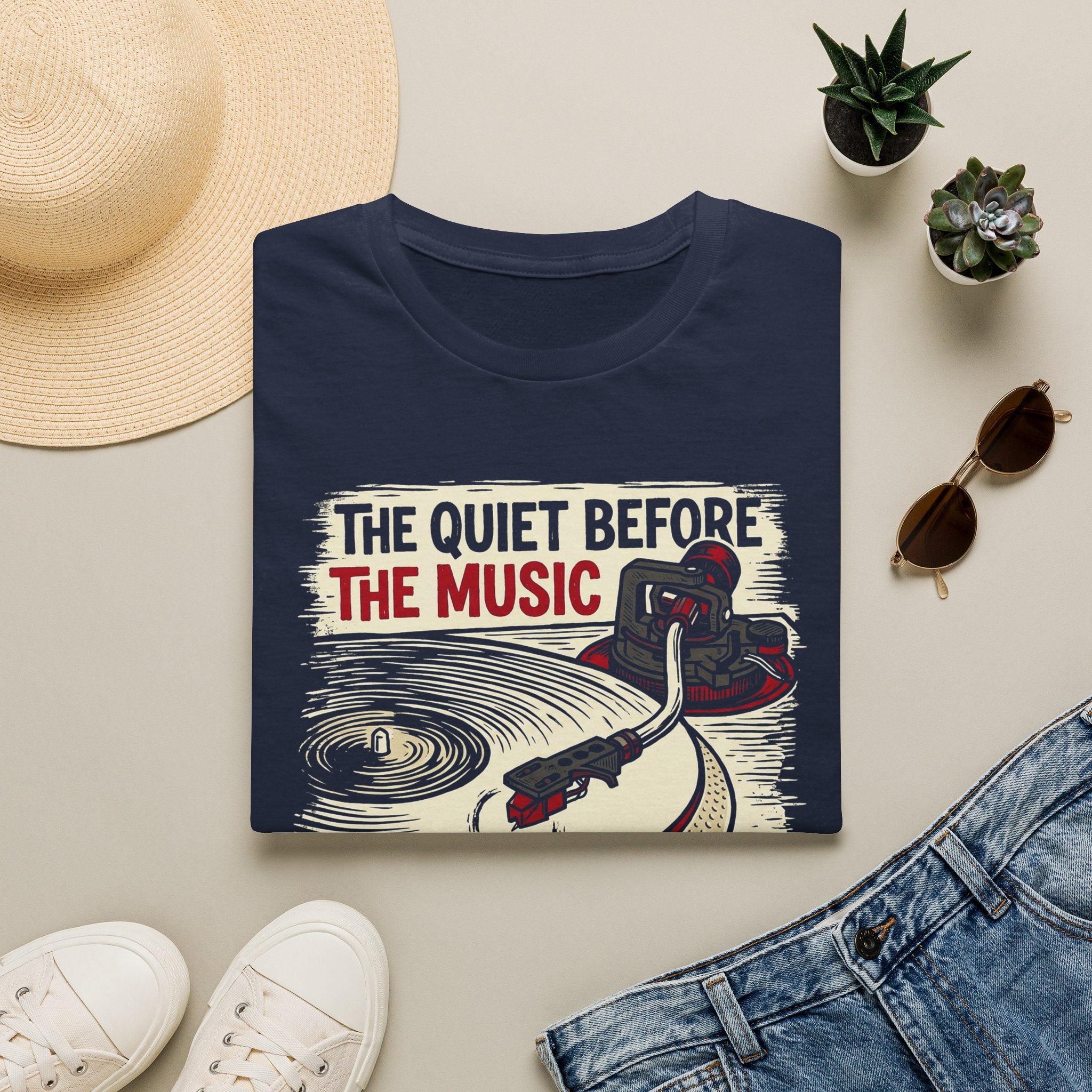 Quiet Before the Music Needle Drop Audiophile T-Shirt