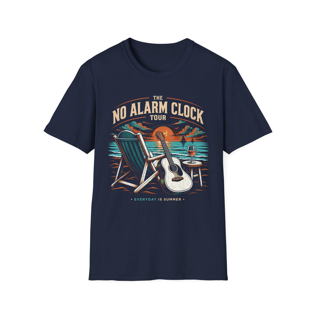 No Alarm Clock Tour Retirement T-Shirt