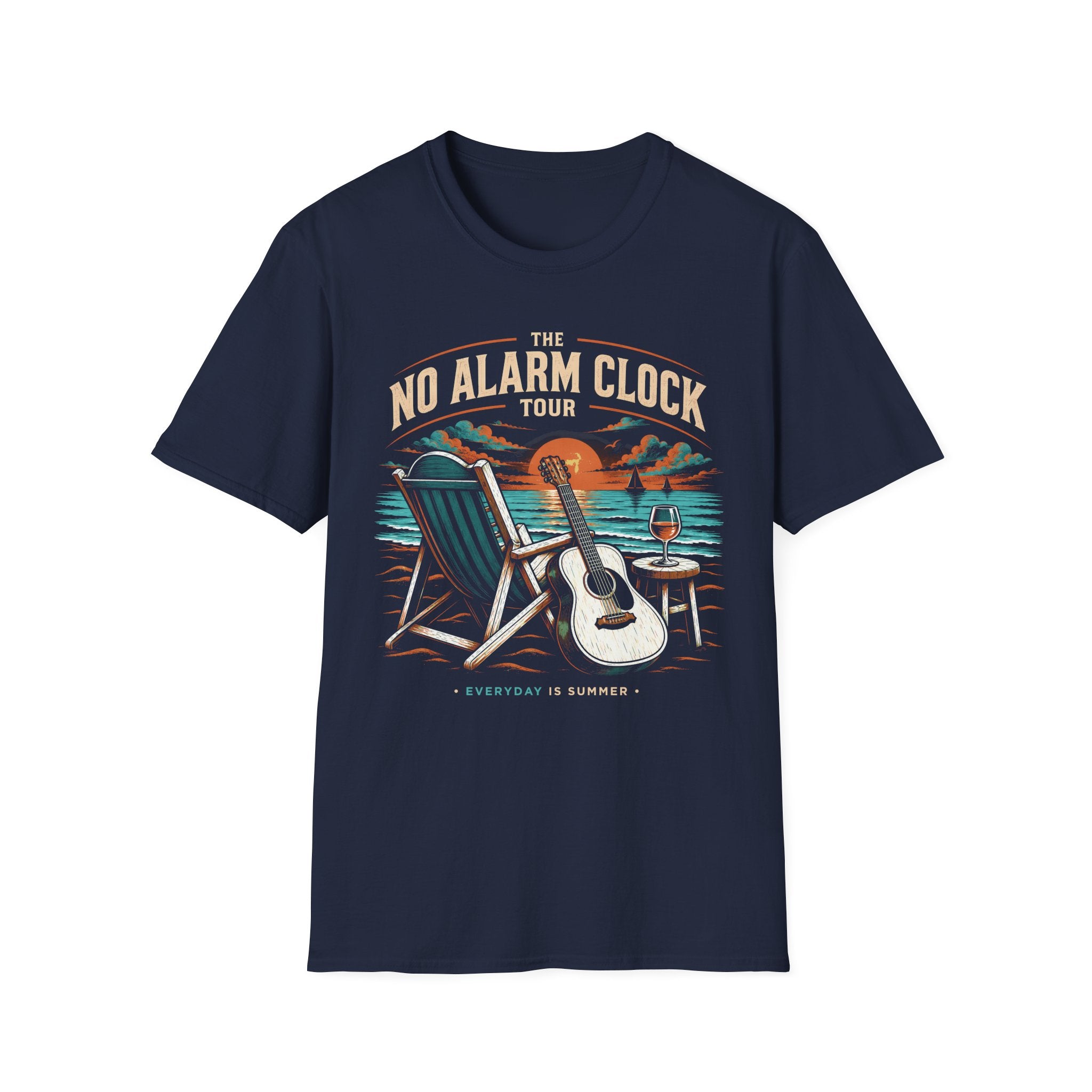 No Alarm Clock Tour Retirement T-Shirt
