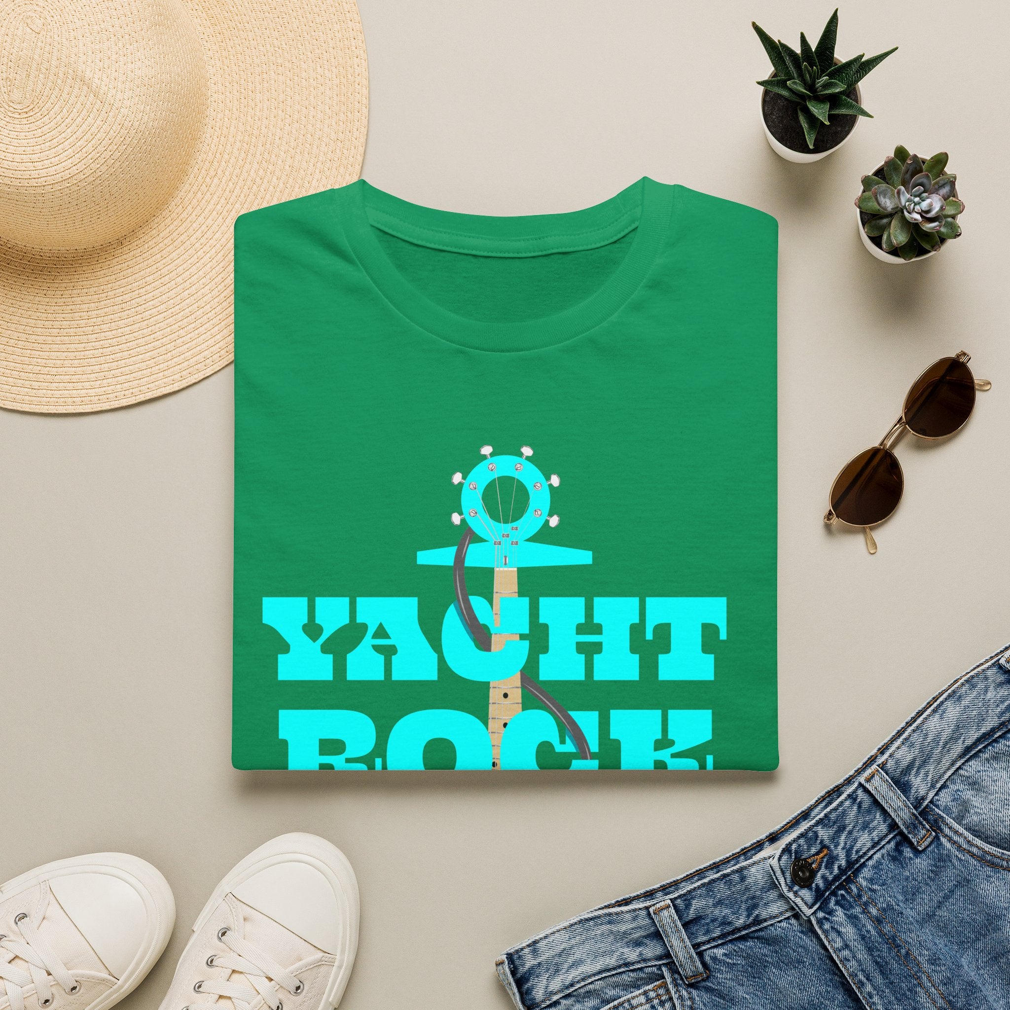 Anchor Electric Guitar Yacht Rock T-Shirt