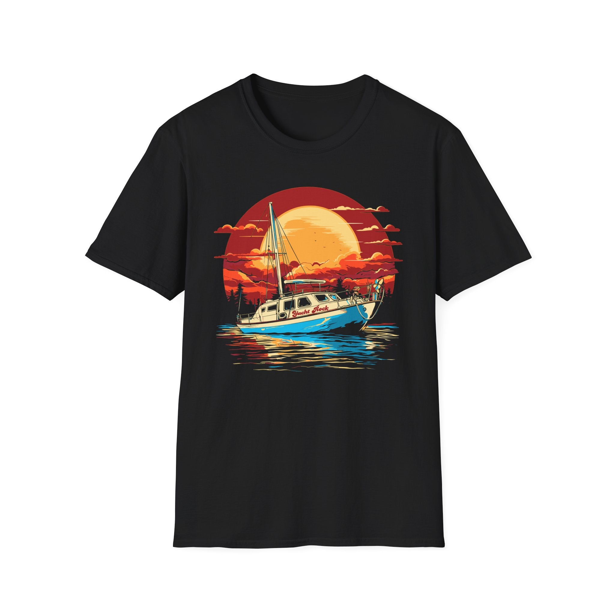 Sunset Harbor Yacht Rock T-Shirt