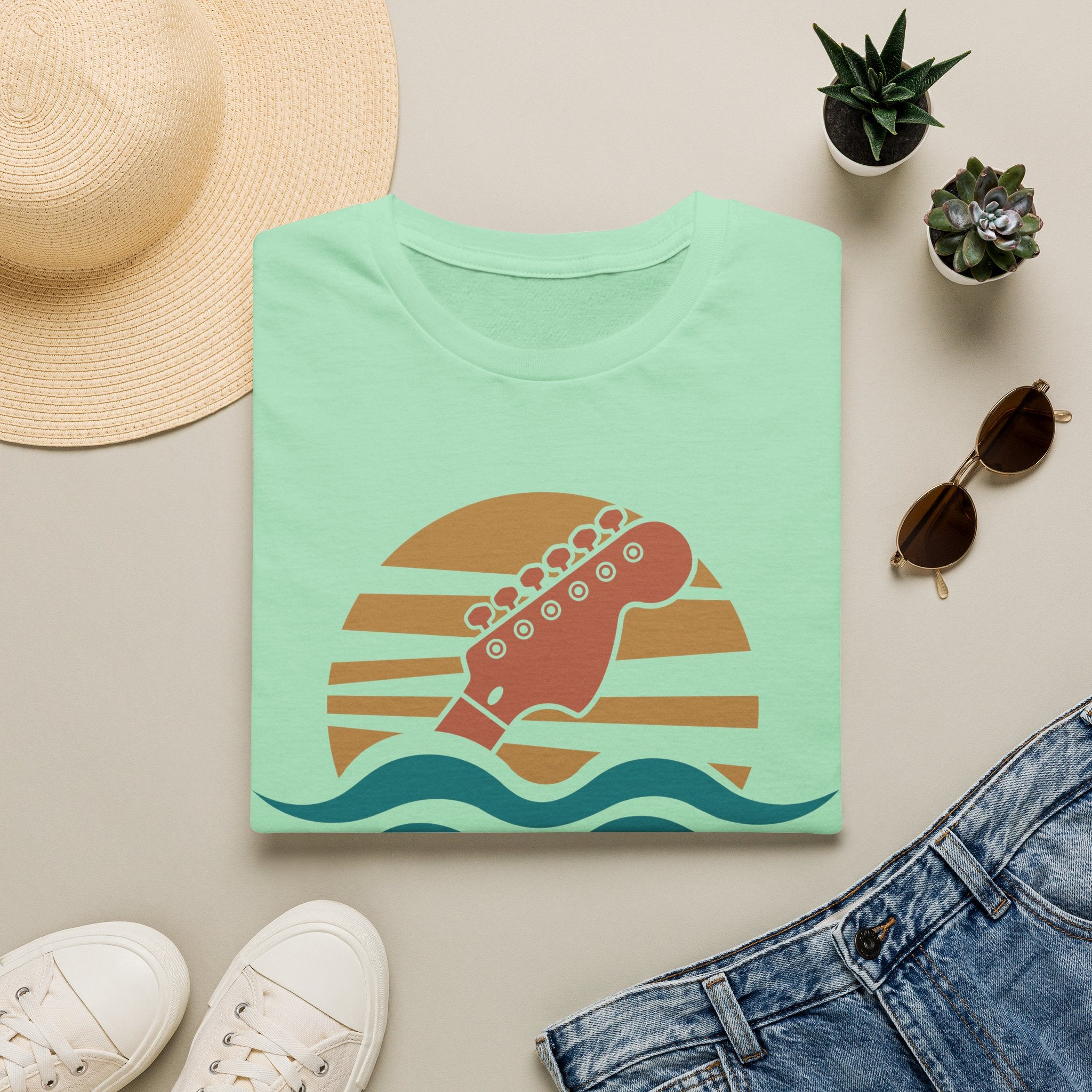 Second Set Society Sunset Guitar T-Shirt