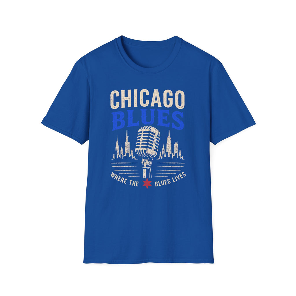 Where the Blues Lives Chicago Blues T-Shirt