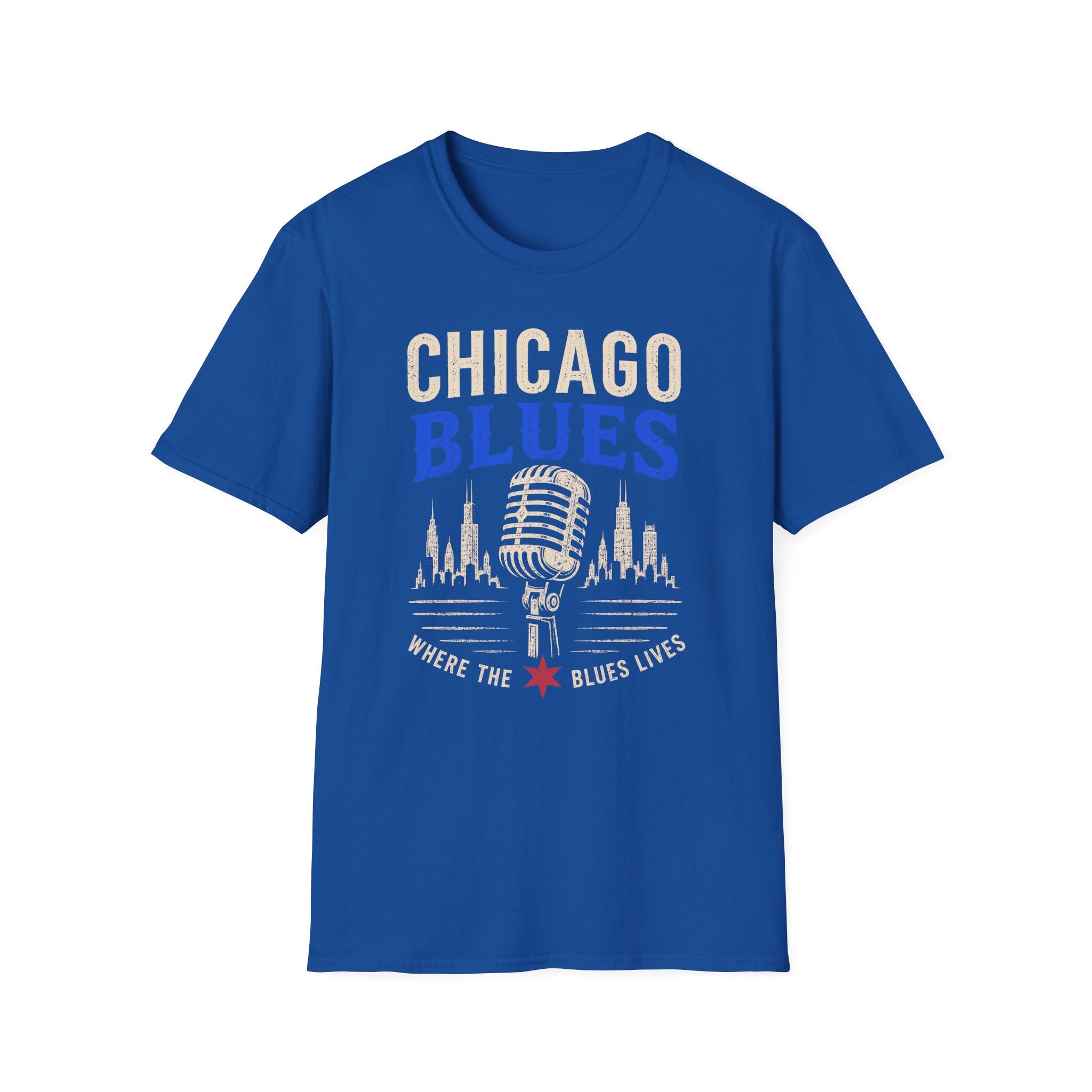 Where the Blues Lives Chicago Blues T-Shirt