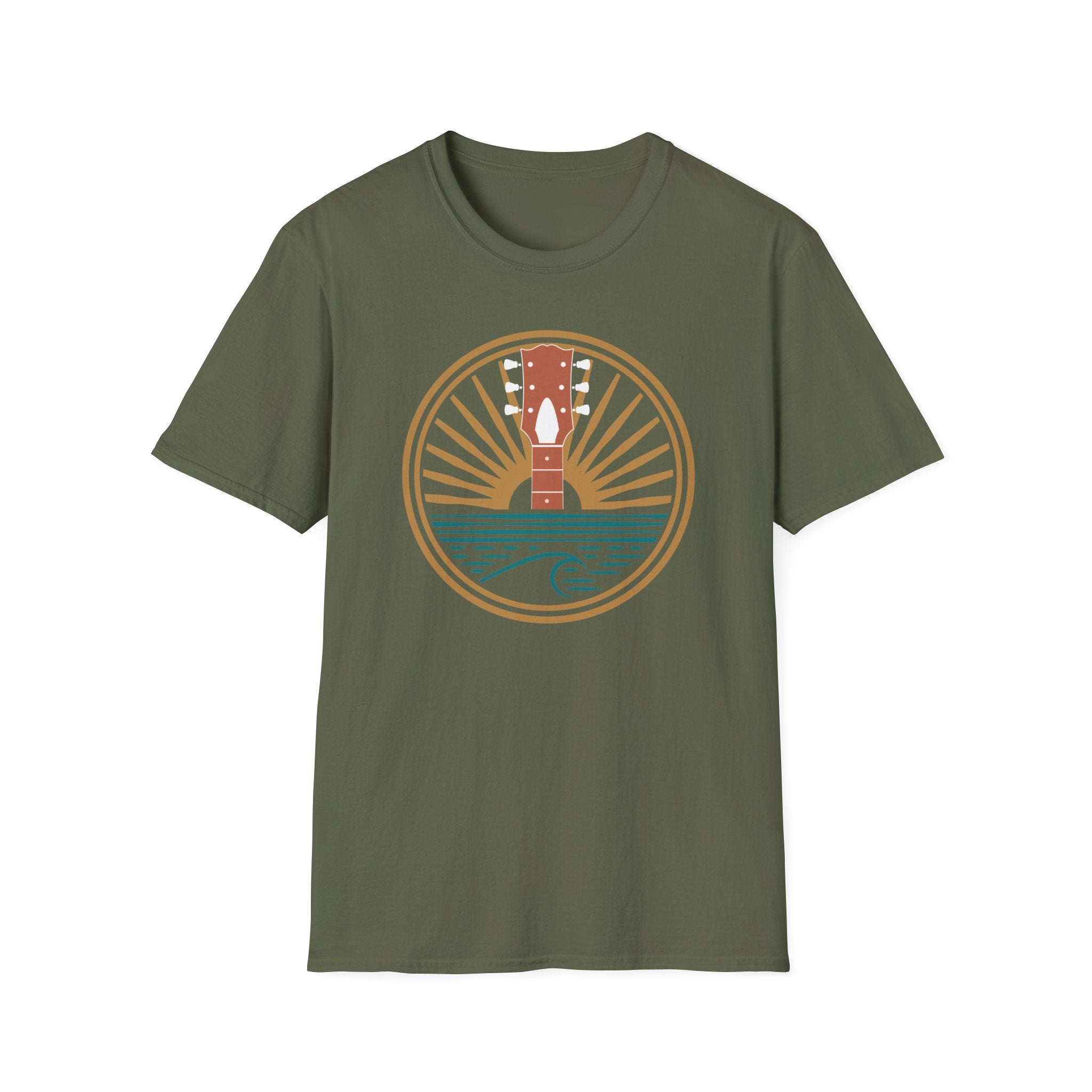 Second Set Society Music Waves Guitar T-Shirt